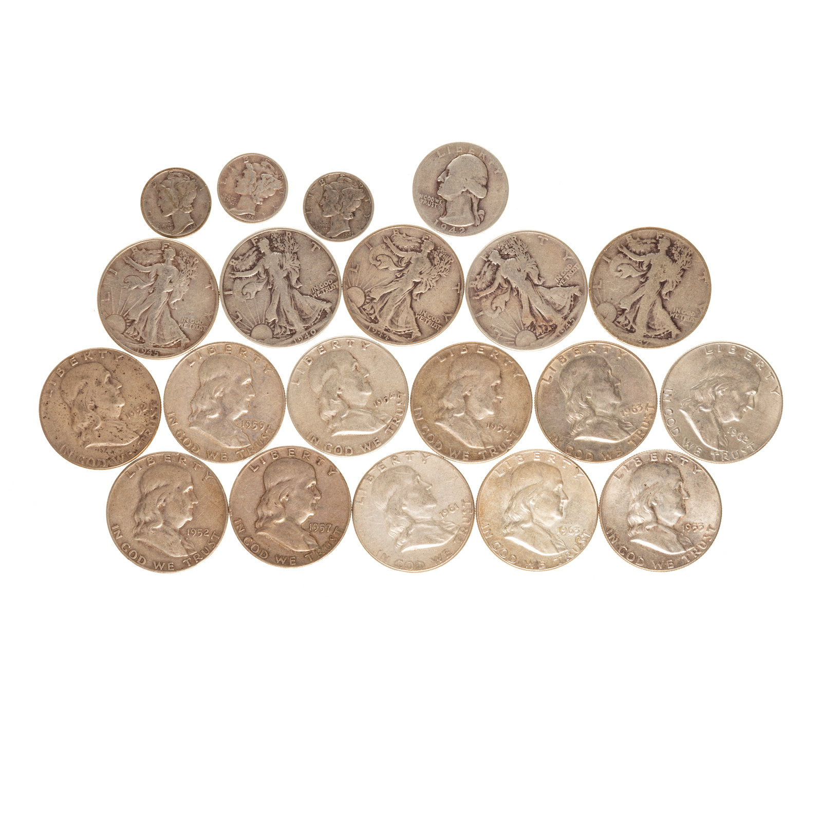 $8.55 Face in U.S 90% Silver Coins