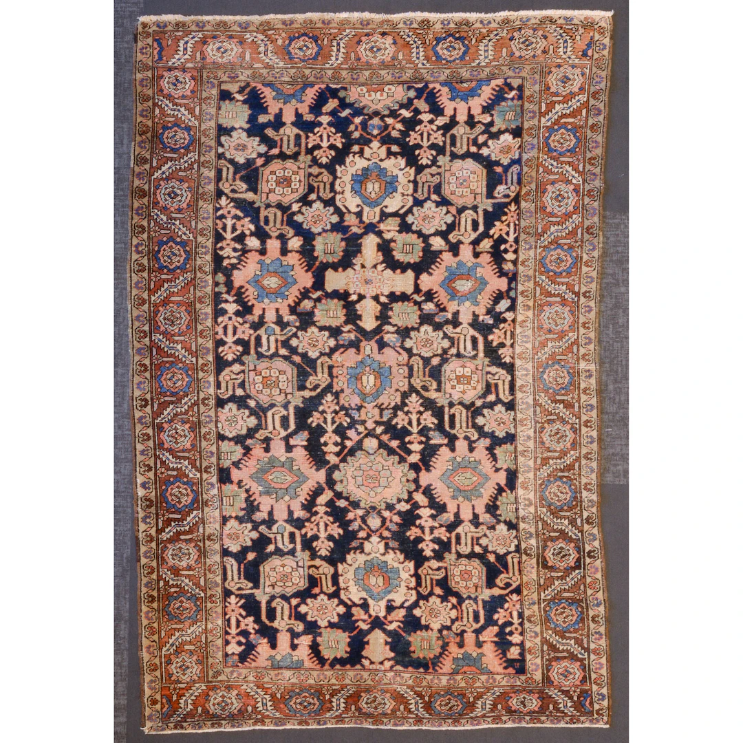 Antique Heriz Rug, Persia, 7.8 x 11.8