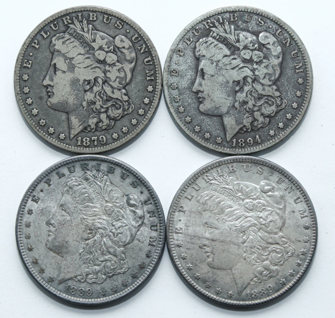 Four Morgan Dollars