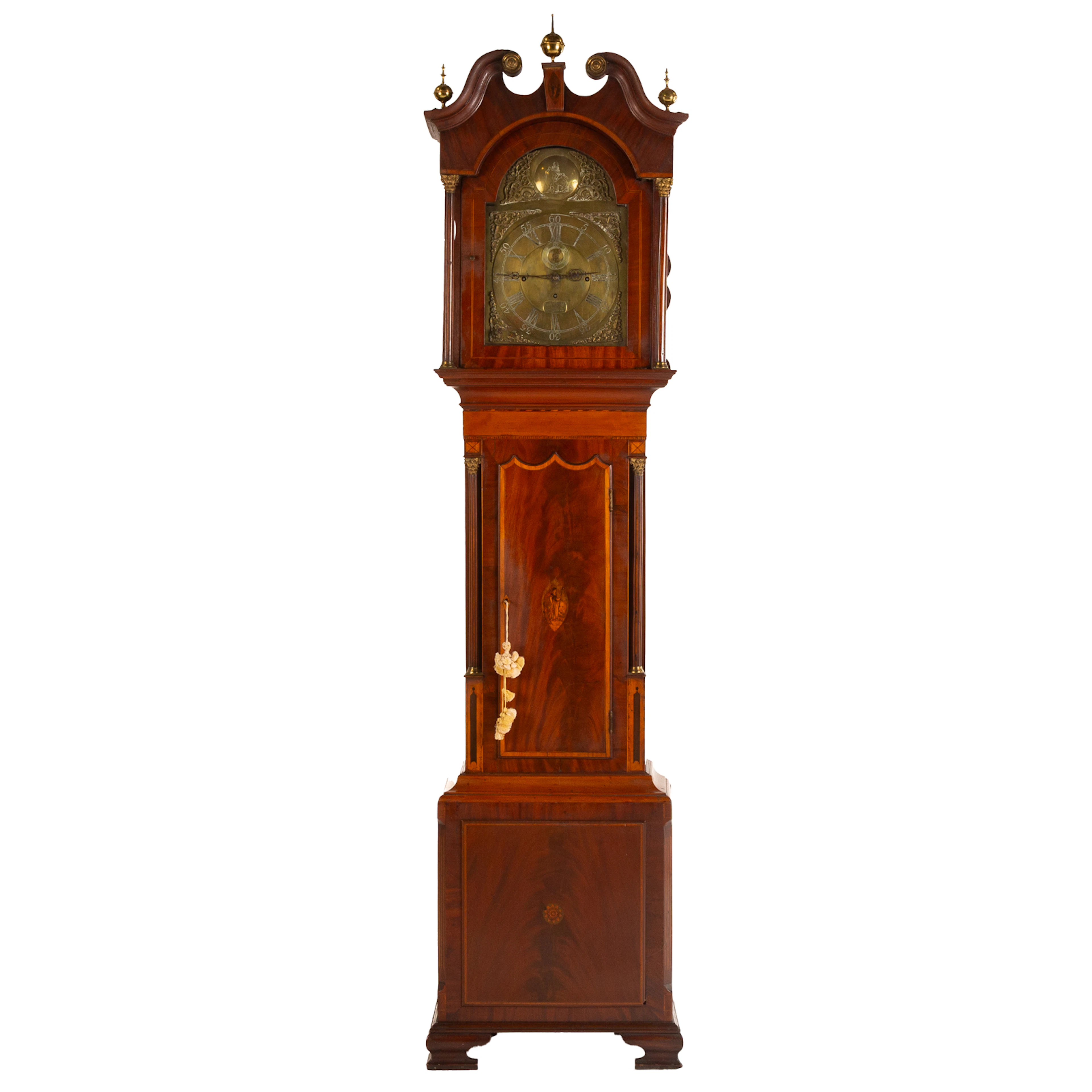 English Mahogany Tall Case Clock, John Wyld