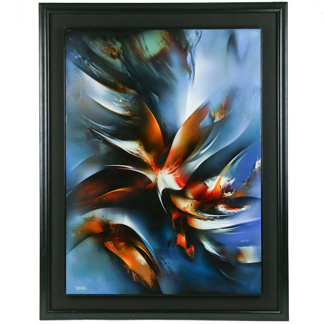 Leonardo M. Nierman. "Ave del Pariaso," oil