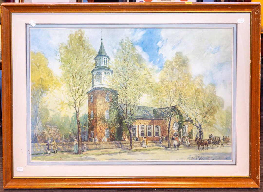 J. Claghorn, Bruton Parish Church, Print