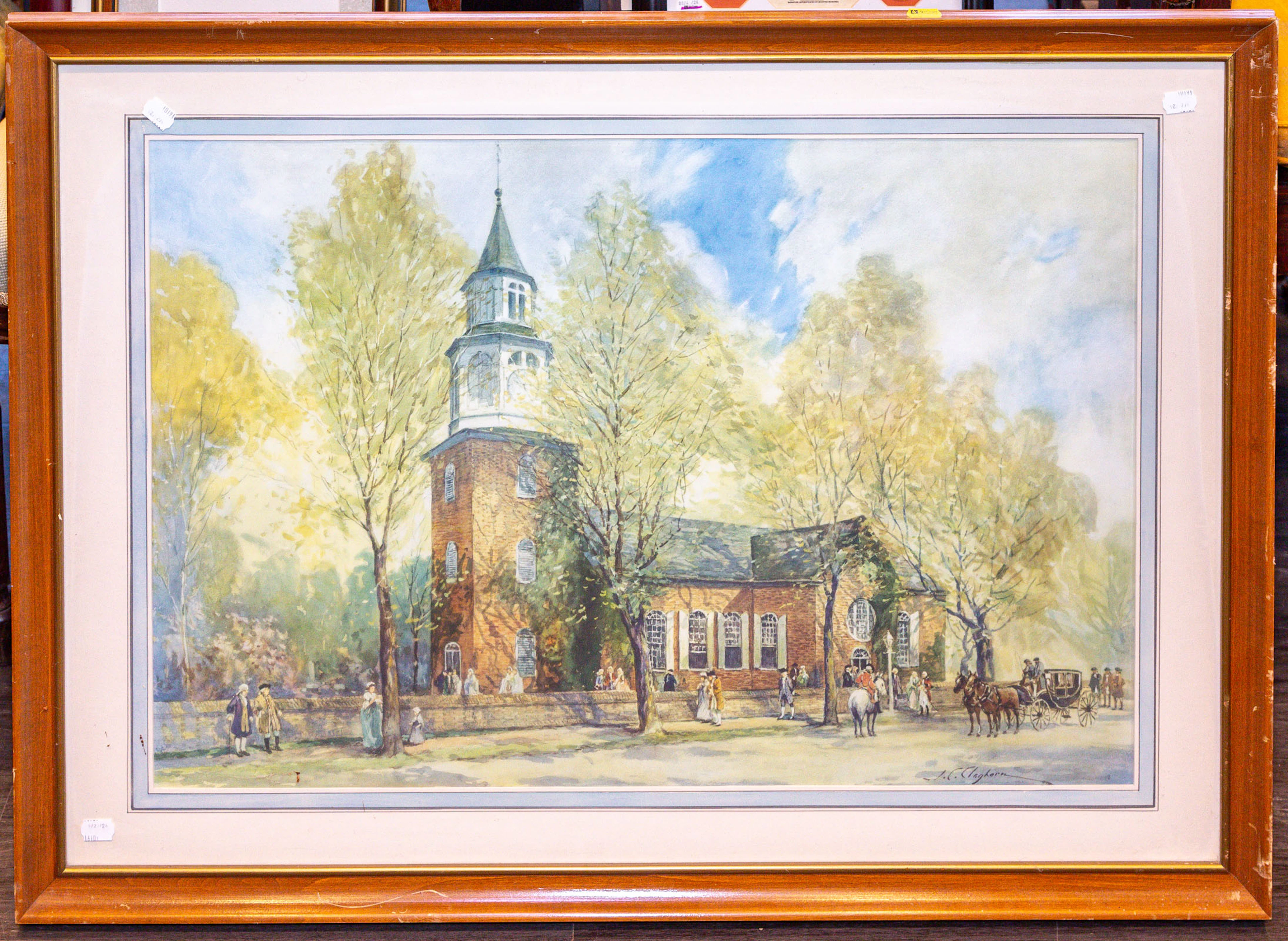 J. Claghorn, Bruton Parish Church, Print