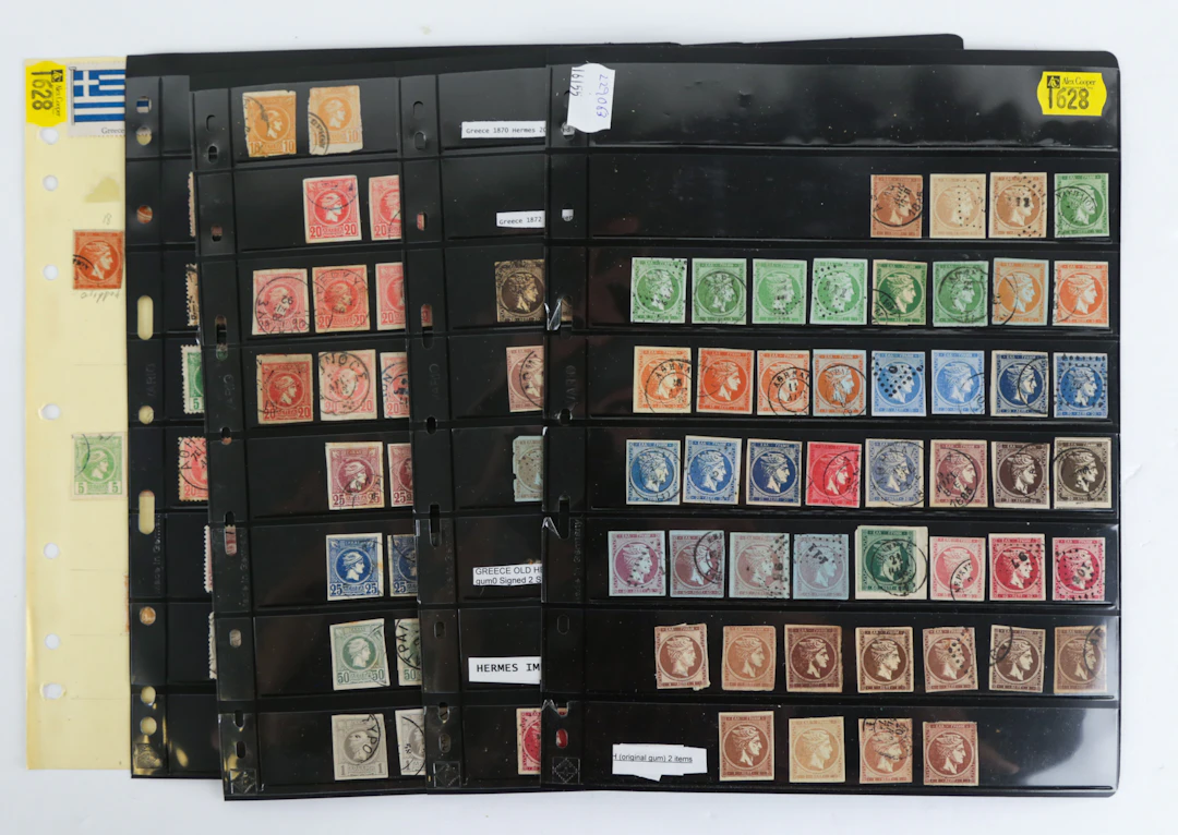 Greece: "Hermes Head" Postage Stamps, 1861-1895
