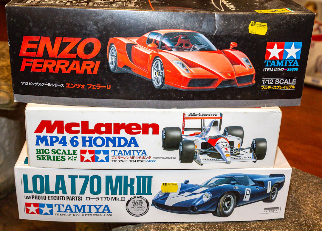 Two Formula 1 Scale Model Kits