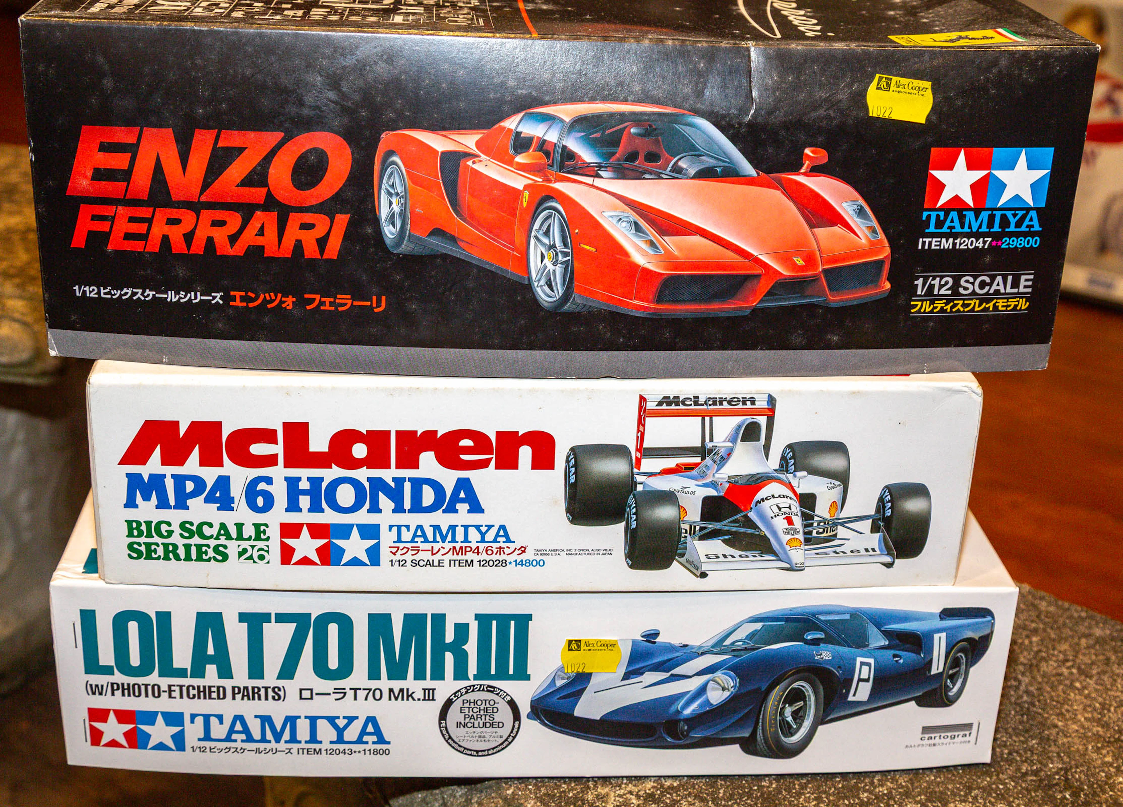 Two Formula 1 Scale Model Kits