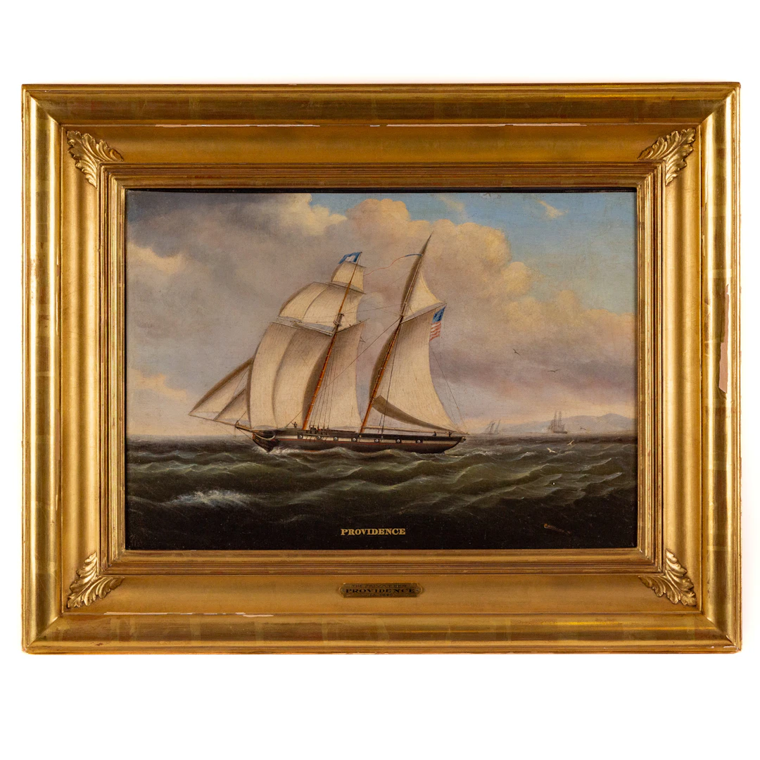 Williams (?). "The Privateer 'Providence'," oil