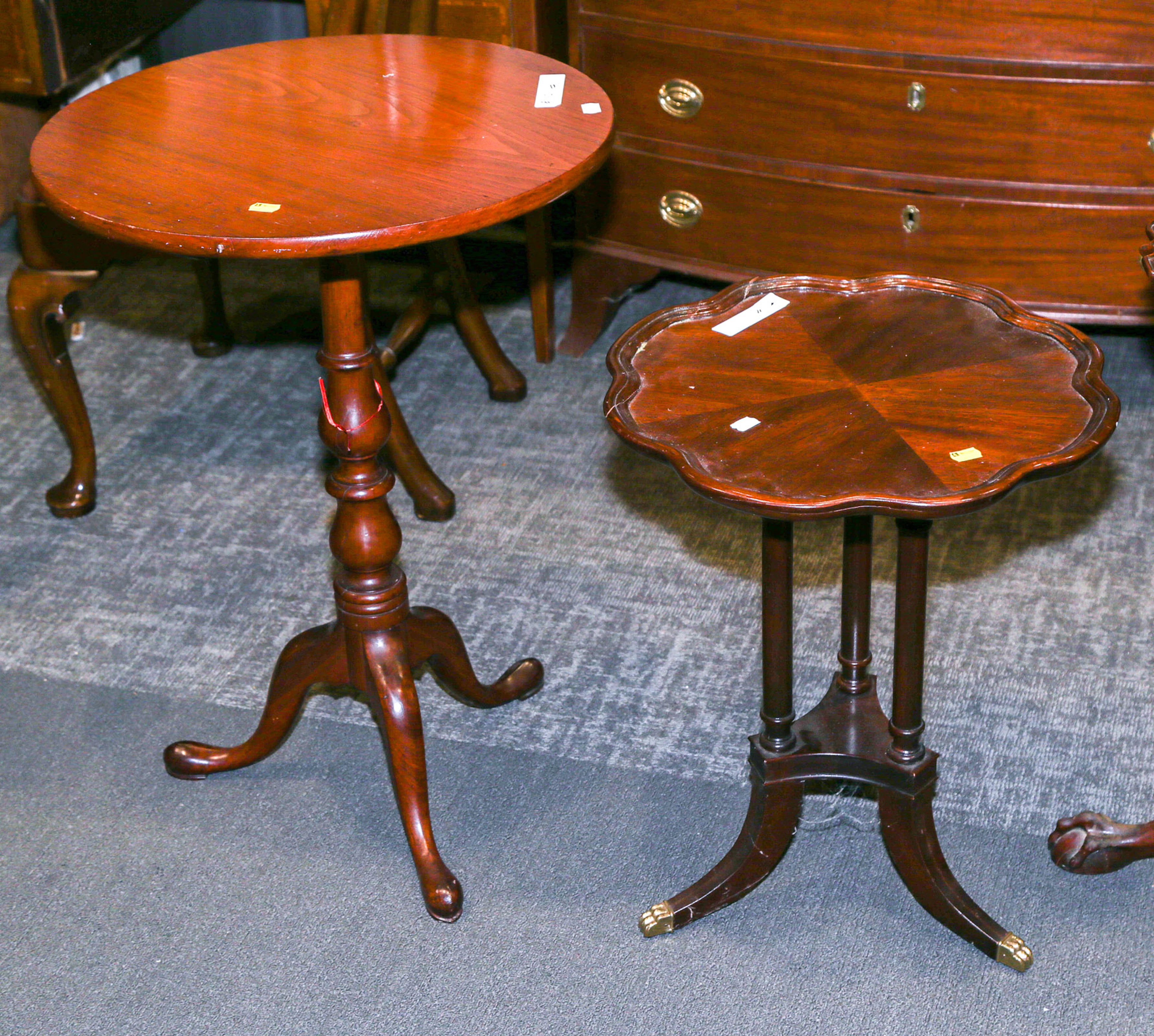 Two Mahogany Stands