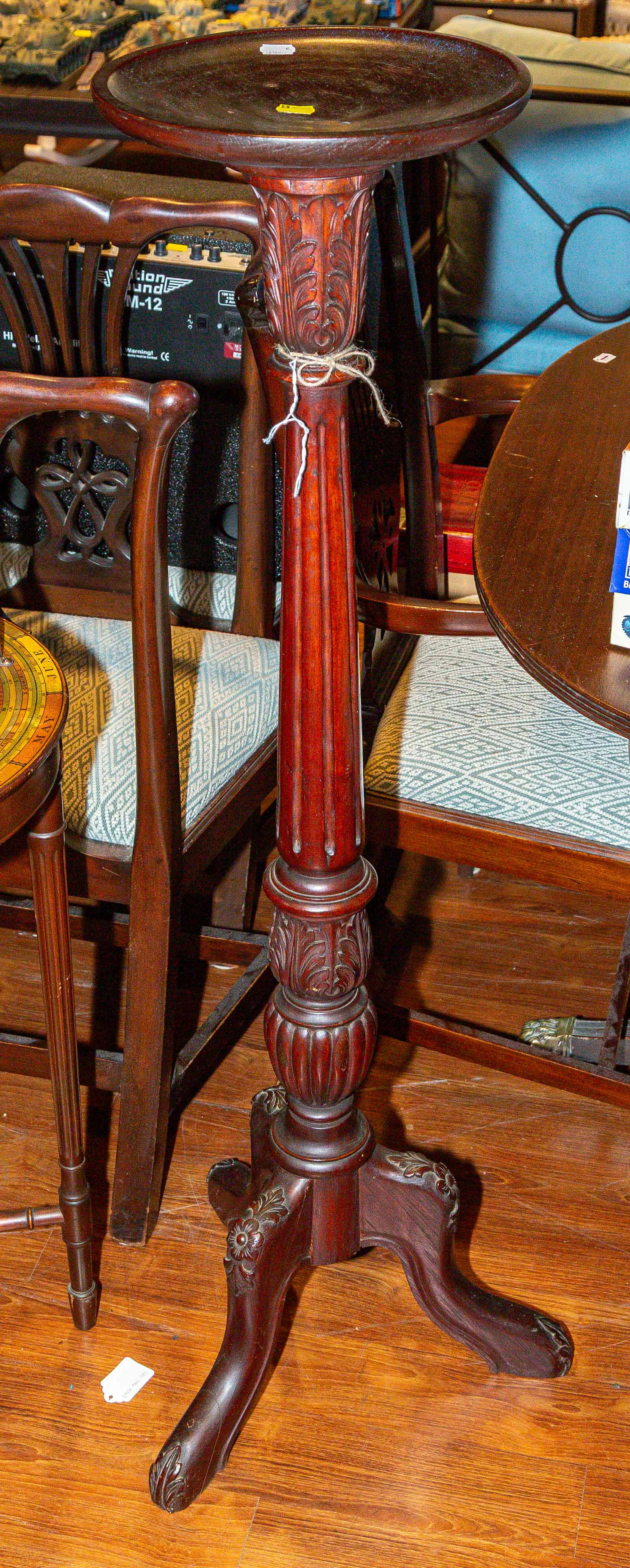 A Chippendale Style Carved Mahogany Fern Stand