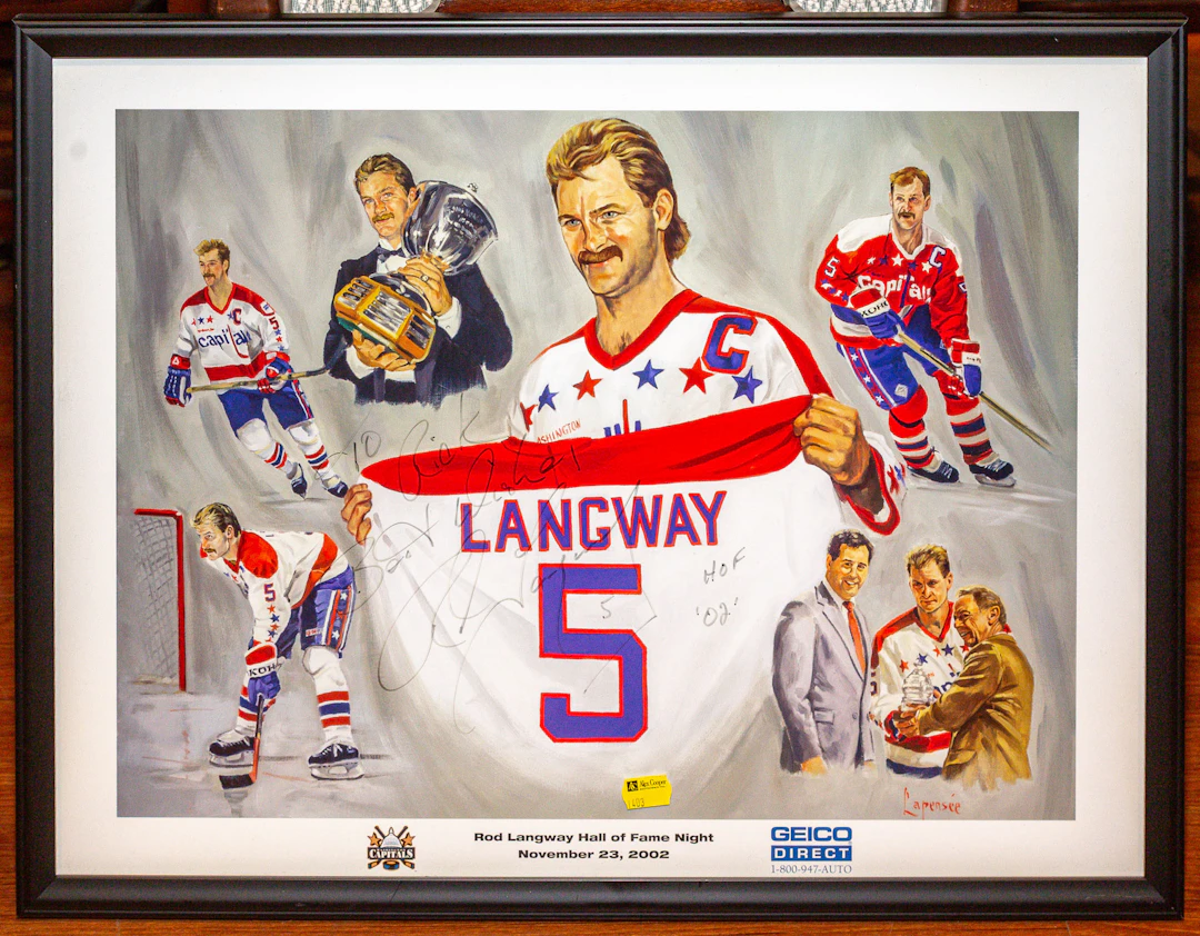 Signed Hockey Hall of Fame Poster
