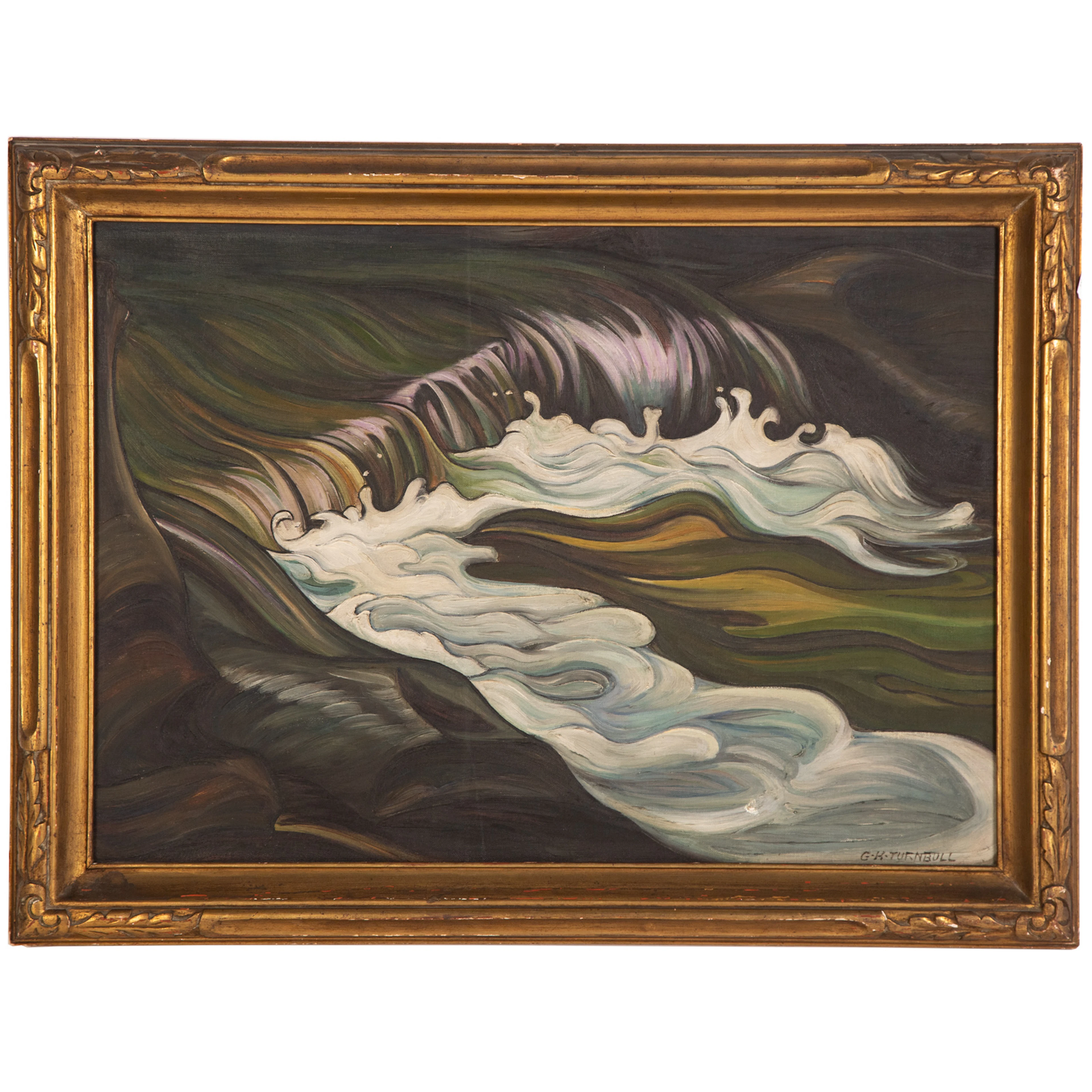 Grace Hill Turnbull. "Hidden Boulders," oil