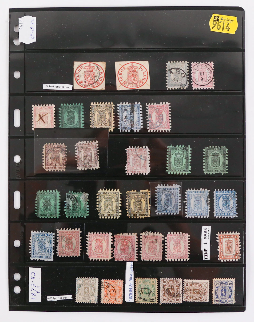 Finland: Classic Postage Stamps, 1856-1892