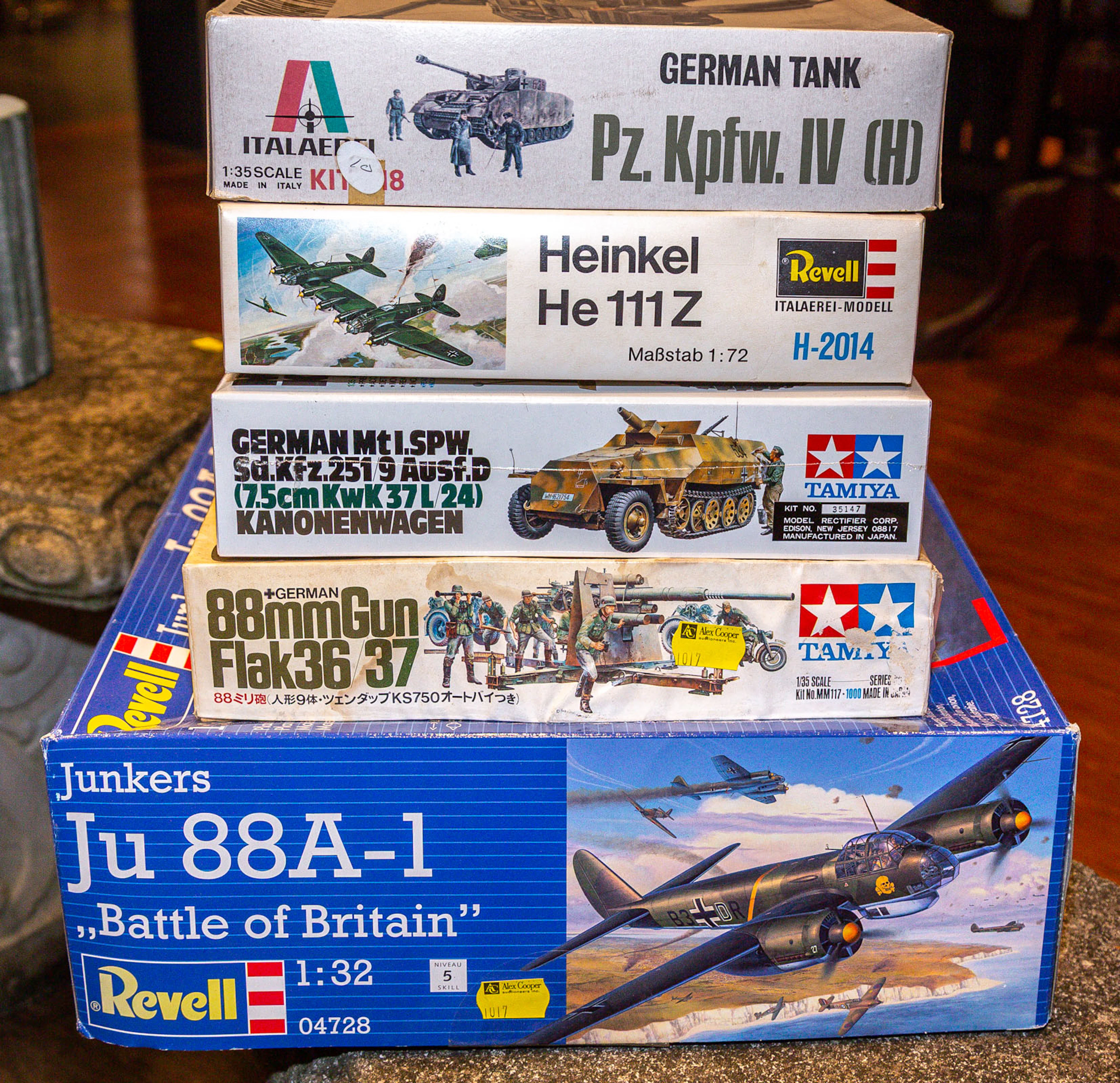 Five German Scale Models