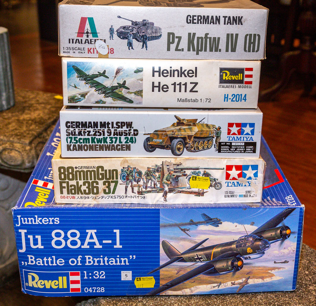 Five German Scale Models