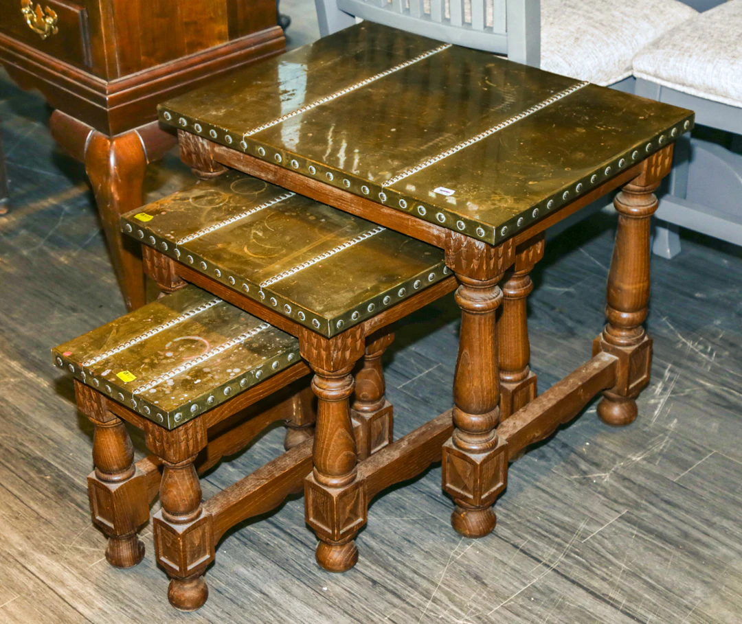 A Nest of Three South Asian Occasional Tables