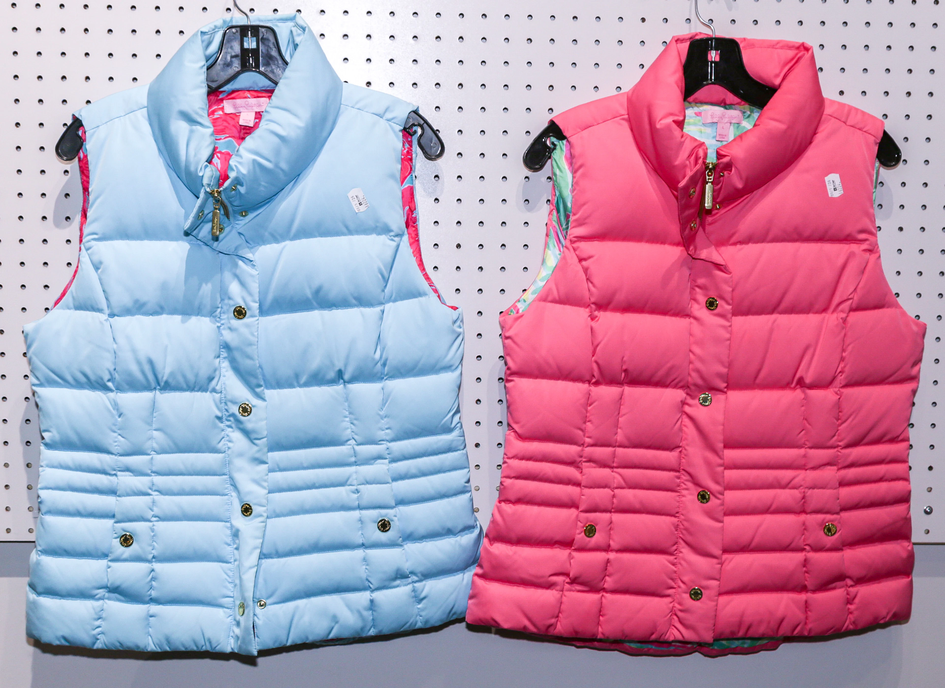 Two Lilly Pulitzer Puffer Vests
