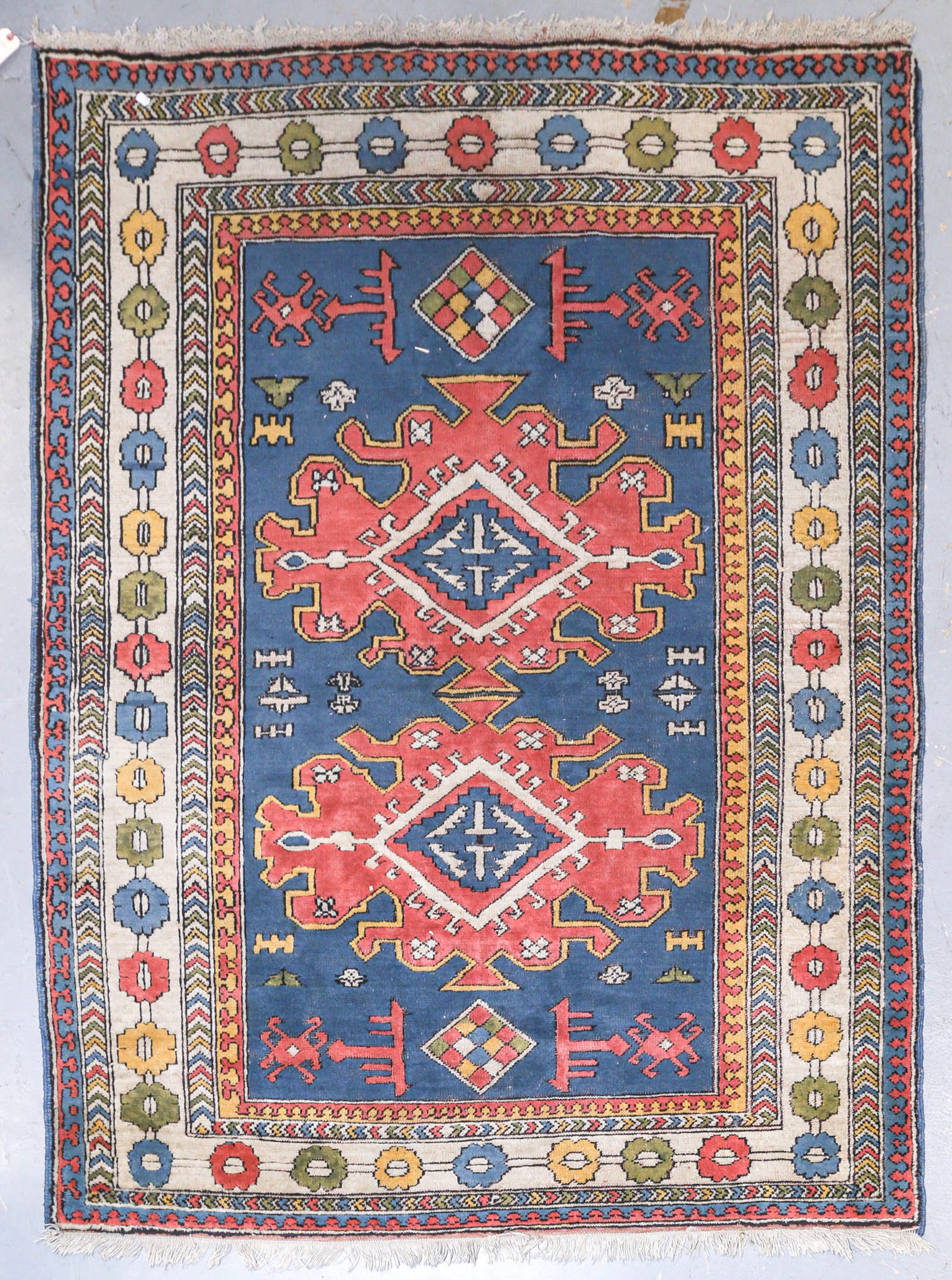 A Kazak Pattern Rug, 5.5 x 7.9