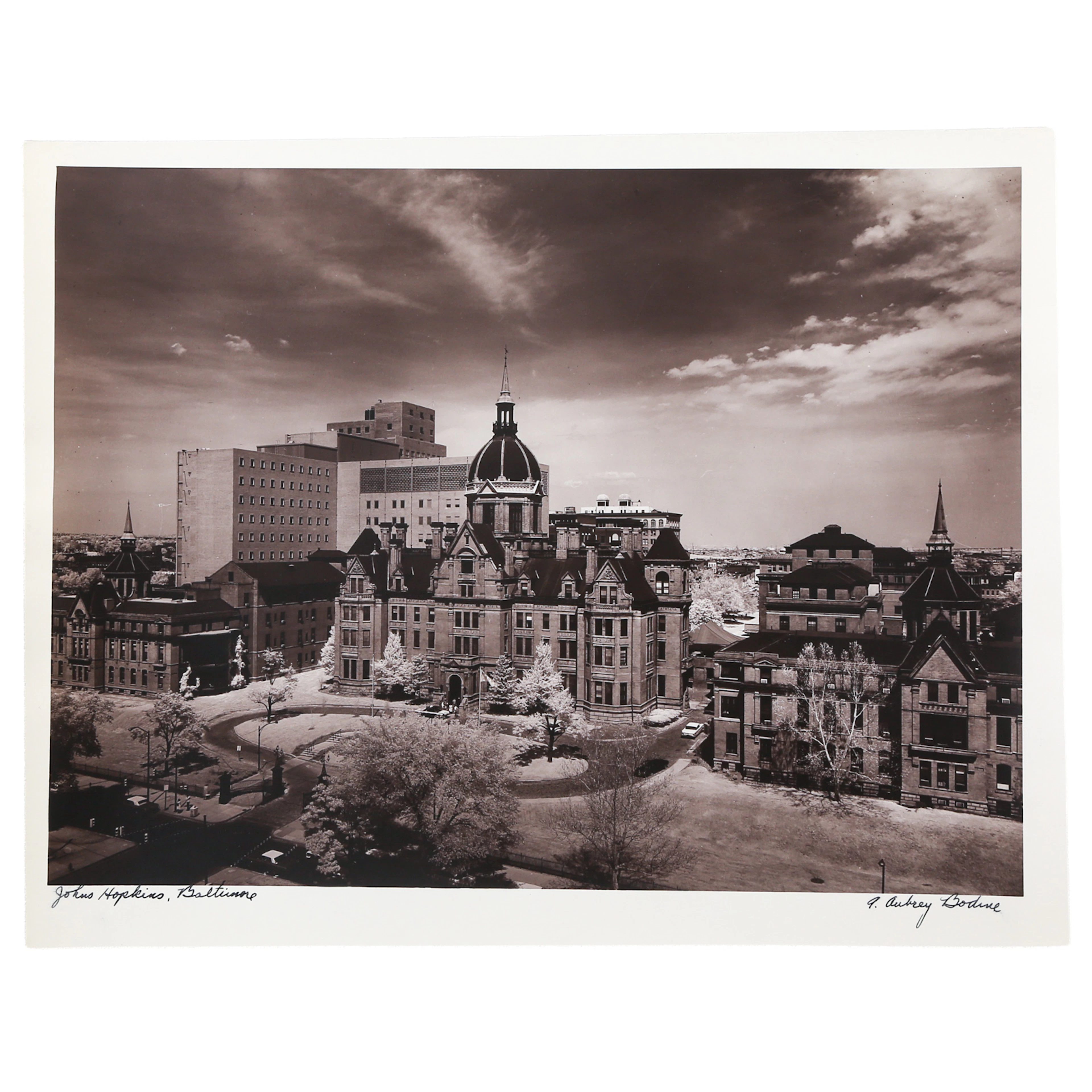 A. Aubrey Bodine. "Johns Hopkins," photograph