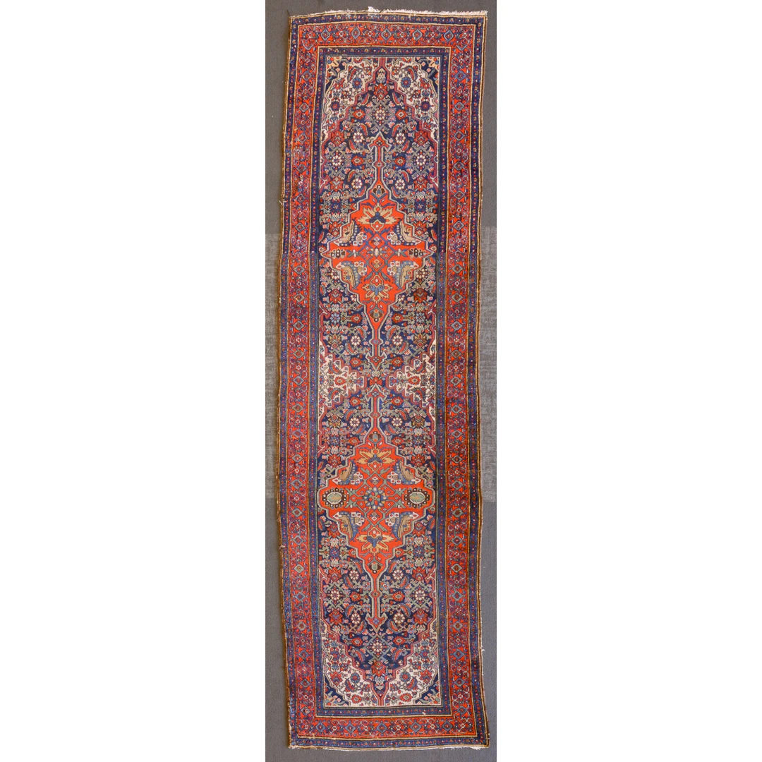 Antique Hamadan Runner, Persia, 3.4 x 12.3