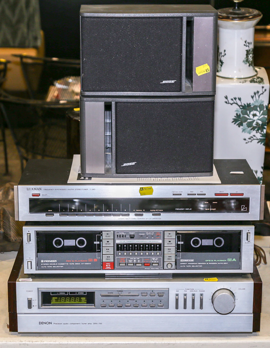 A Group of Home Sound System Components