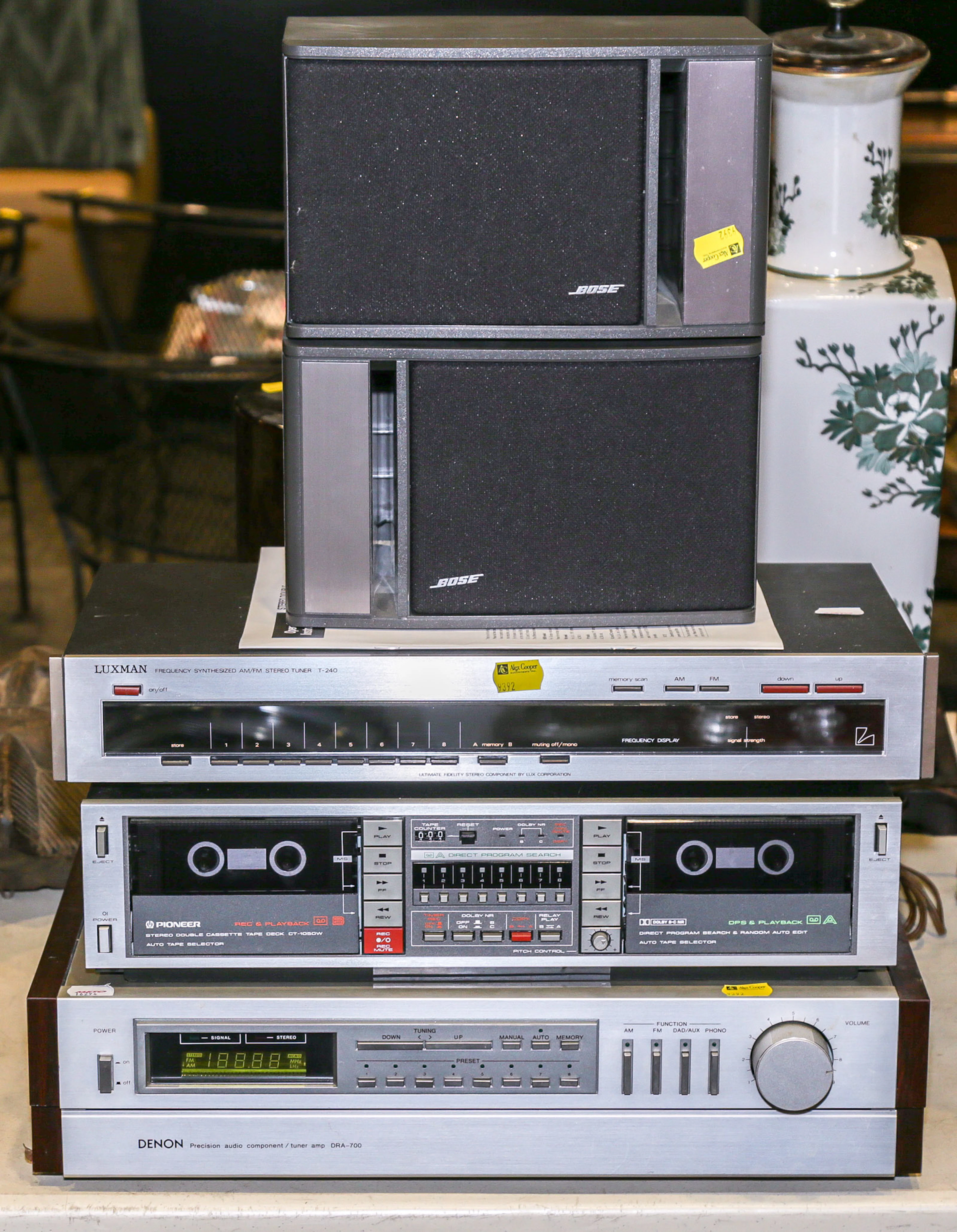 A Group of Home Sound System Components