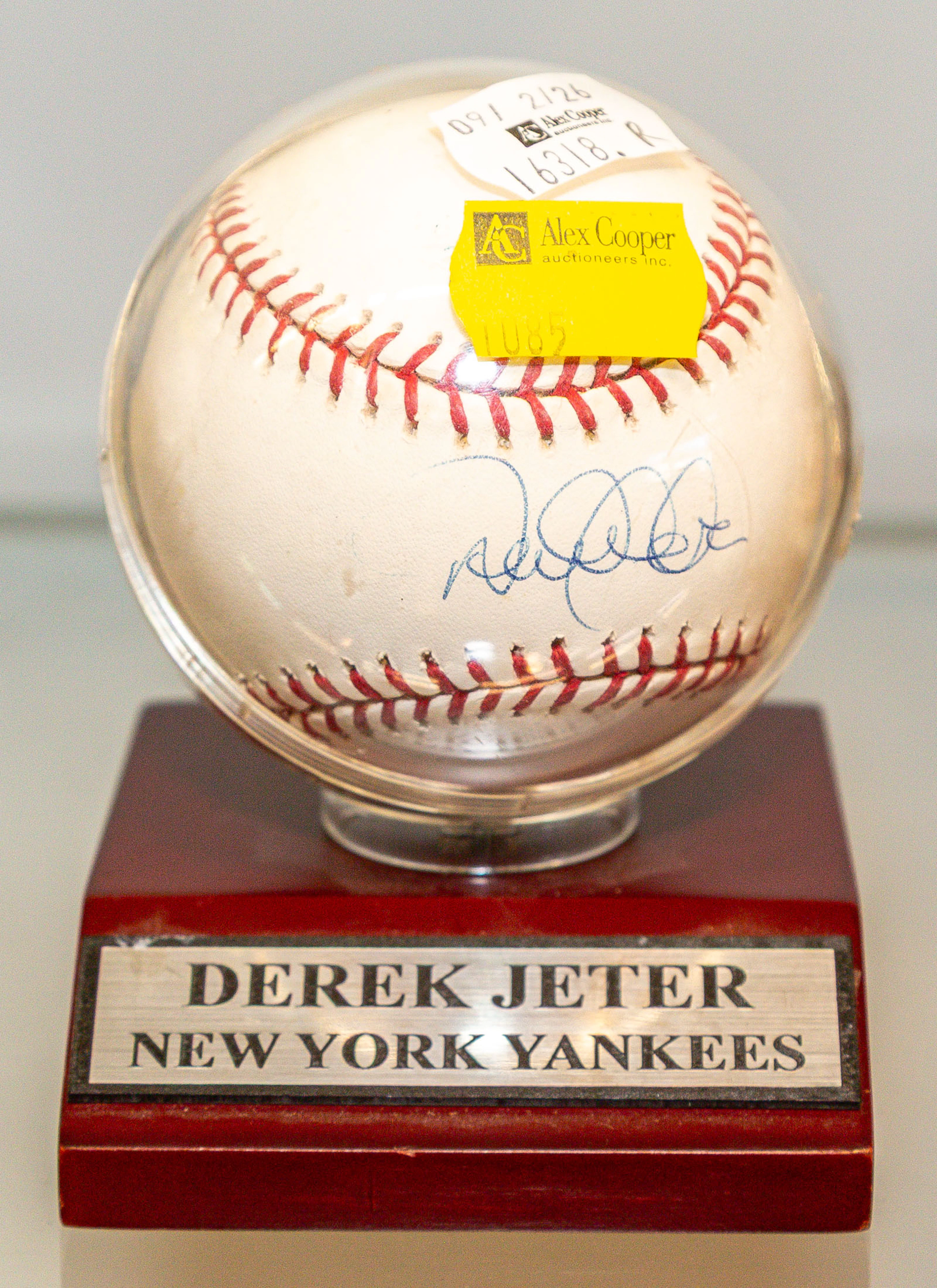 A Derek Jeter Single-Signed Baseball