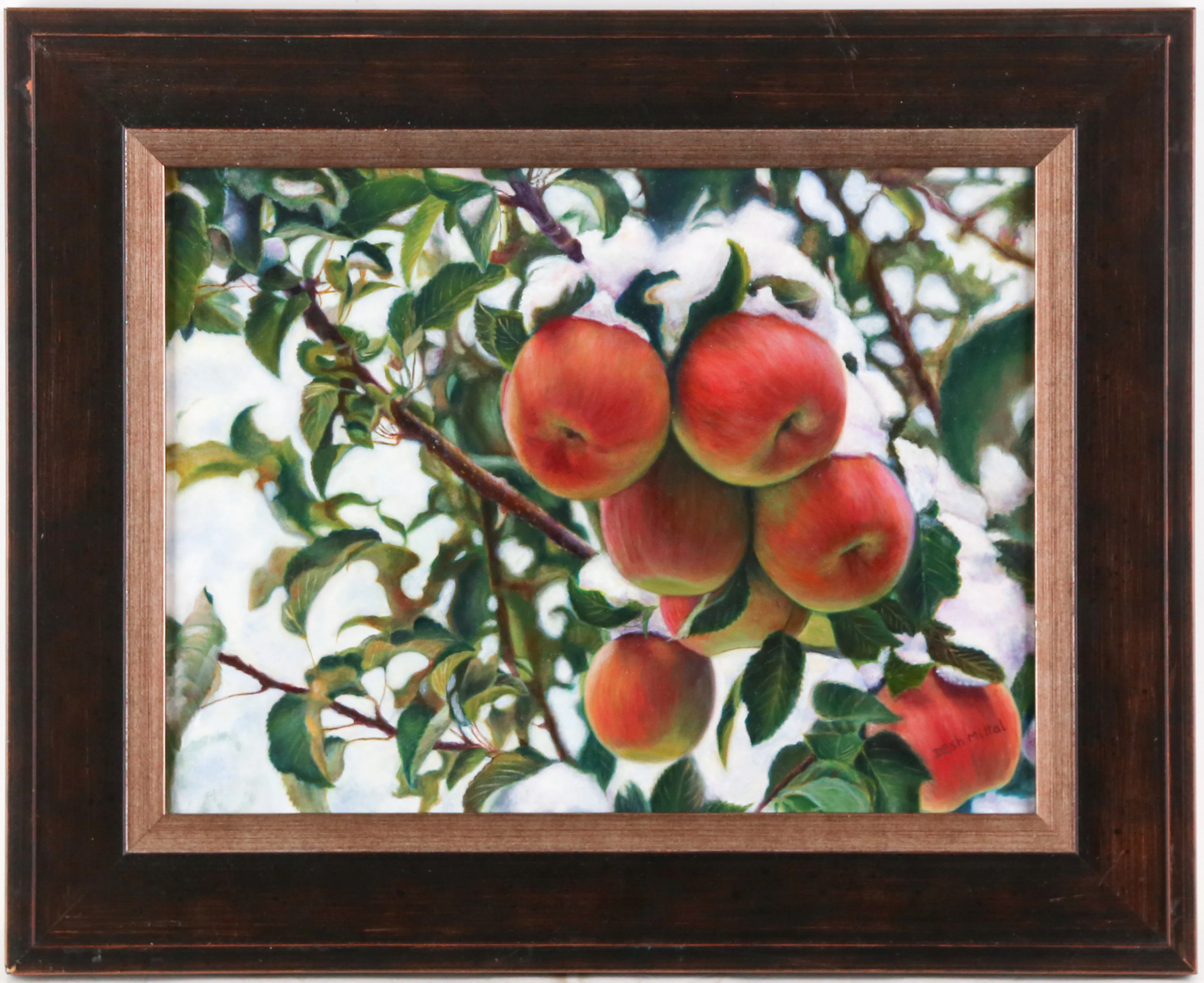 Desh Mittal. Hanging Apples, oil