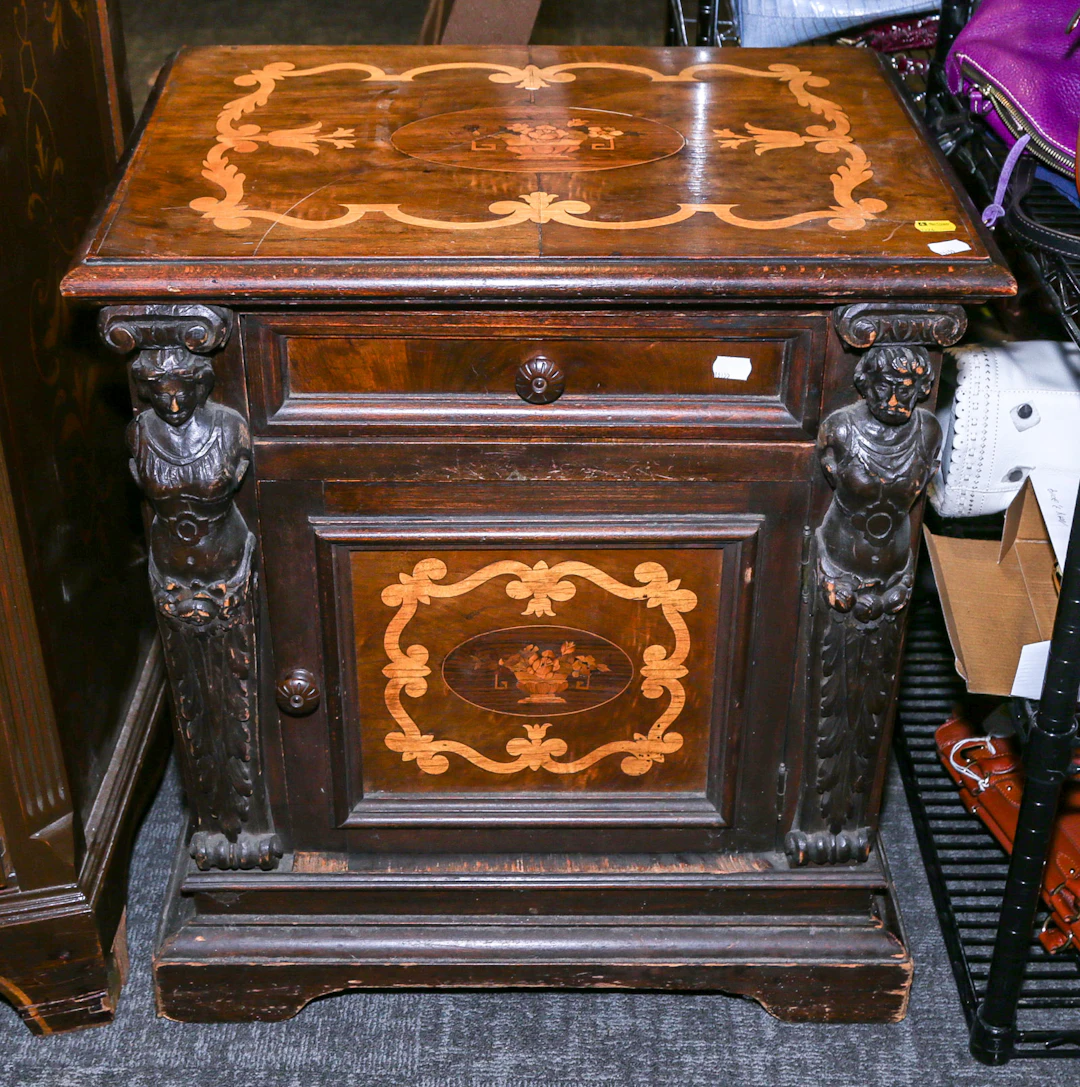 A Jacobean Revival Side Cabinet
