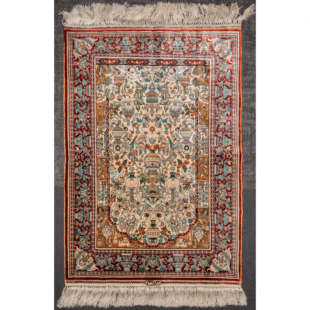 Fine Silk Kayseri Rug, Turkey, 2.4 x 3
