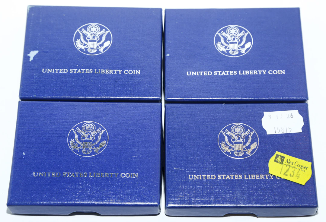 Four 1986-D Clad Liberty Half Dollars - Unc