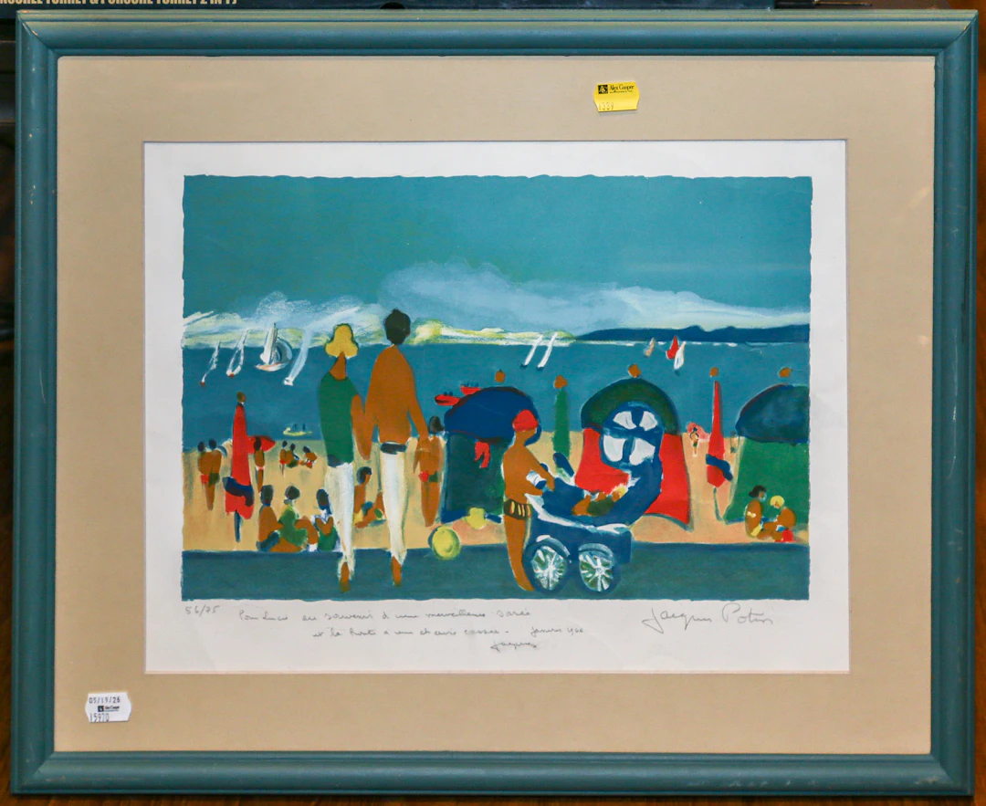 Jacques Potin, Seaside Landscape, Print