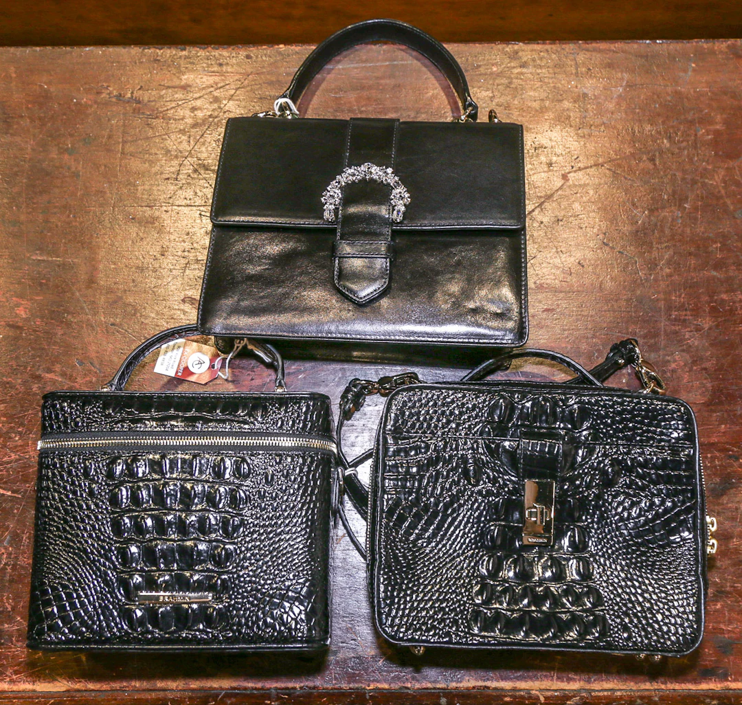 Three Leather Brahmin Handbags