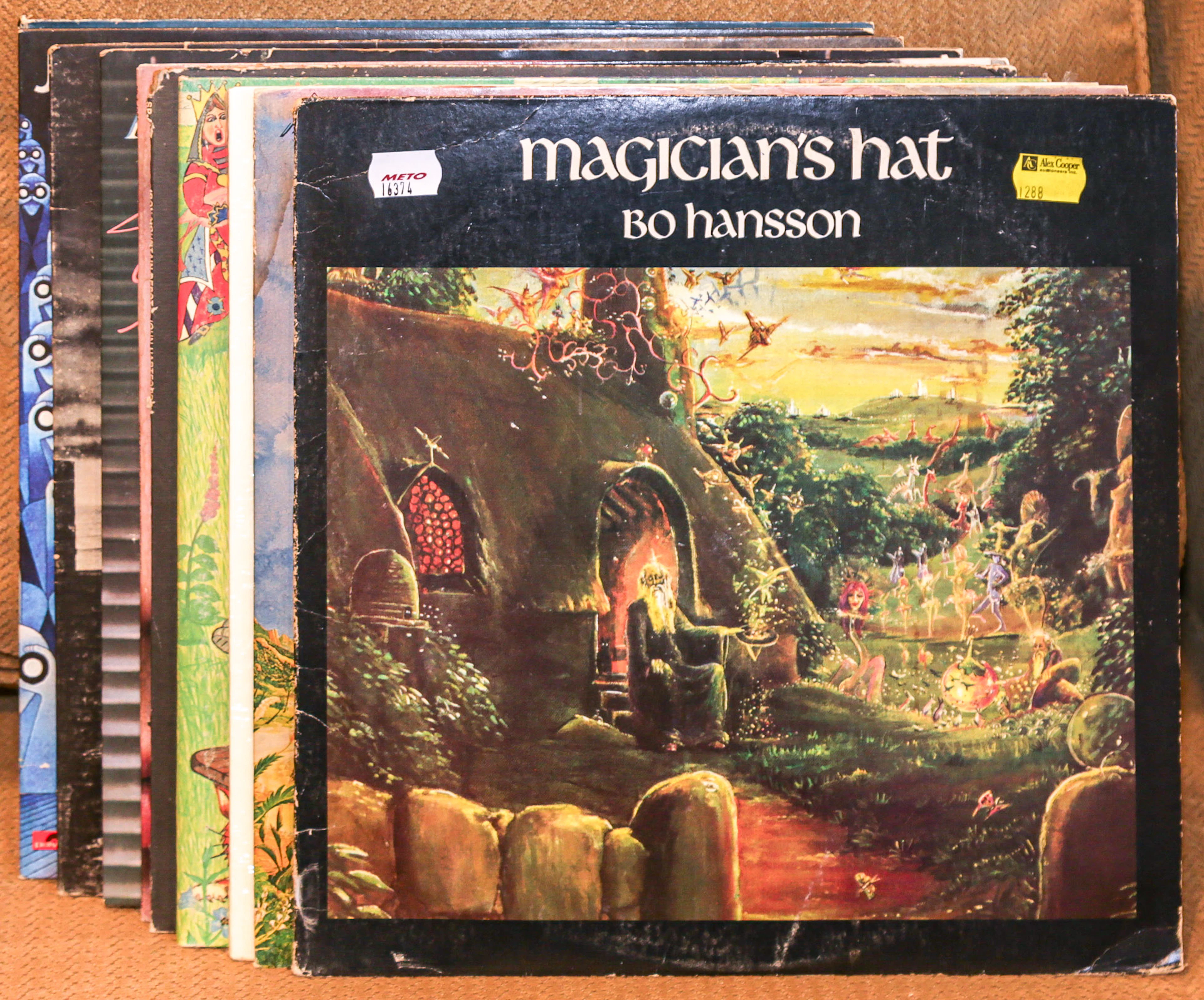 A Group of Classic Rock LP Albums