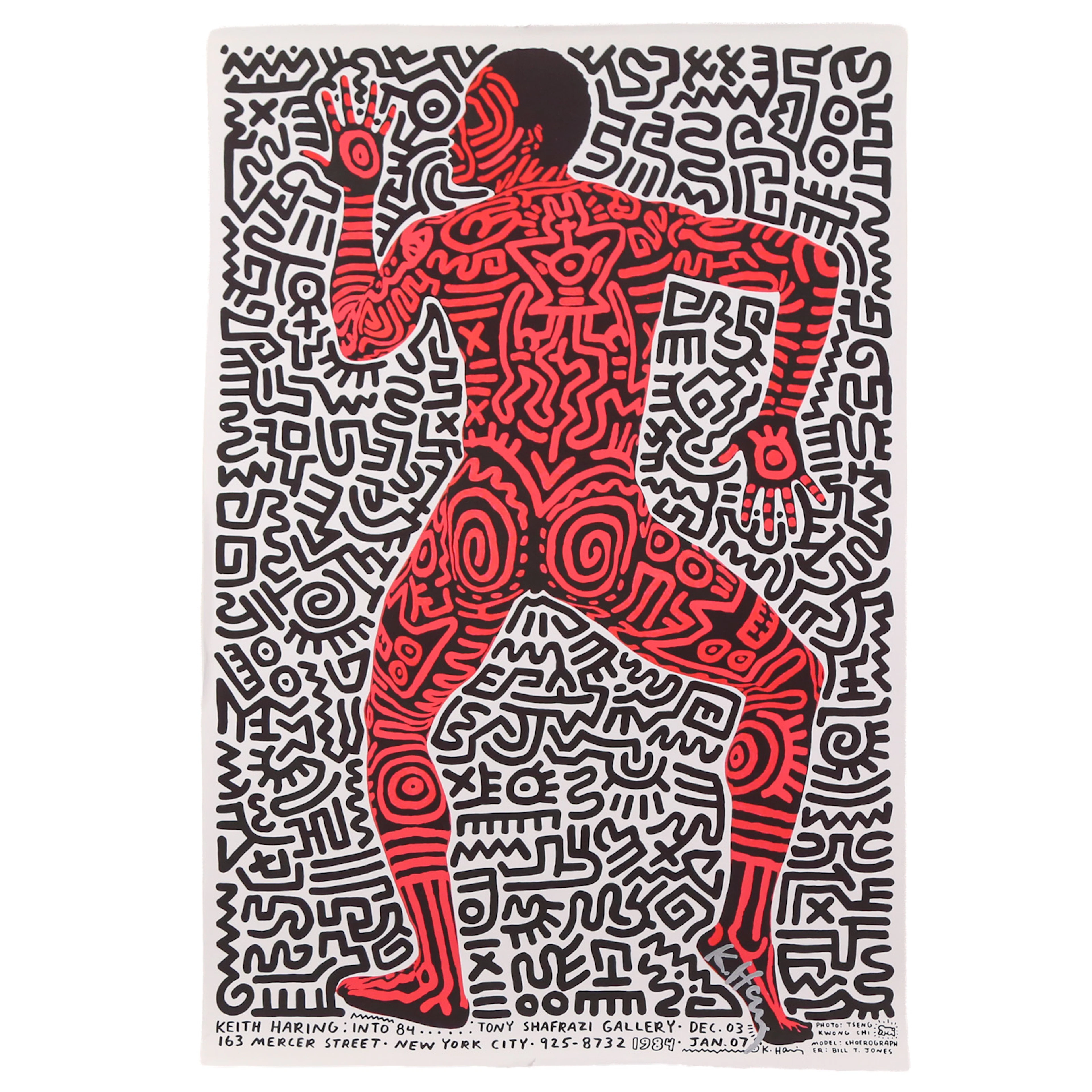 Keith Haring. "Into 84," exhibition poster