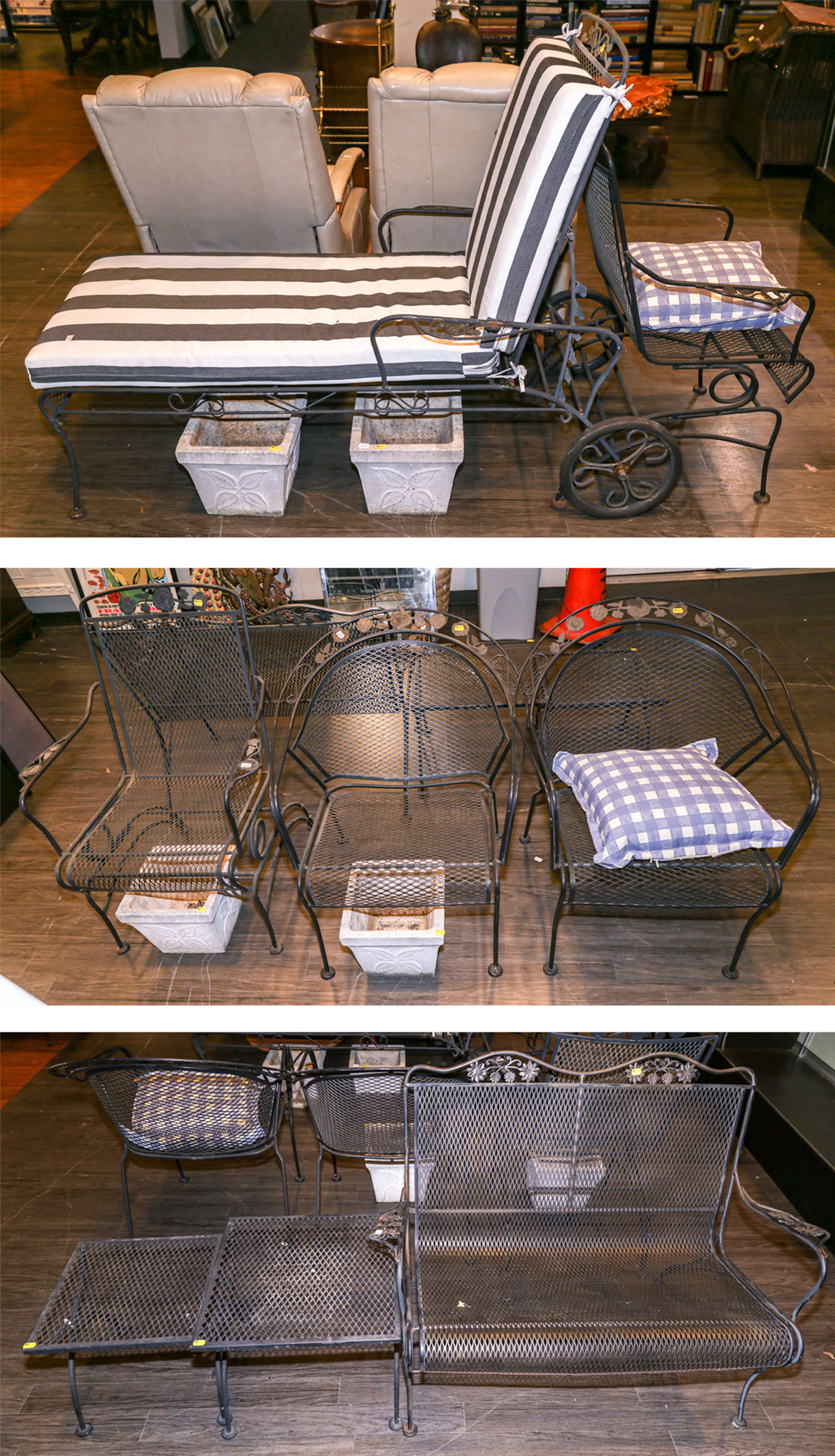 A Selection of Iron Patio Furniture