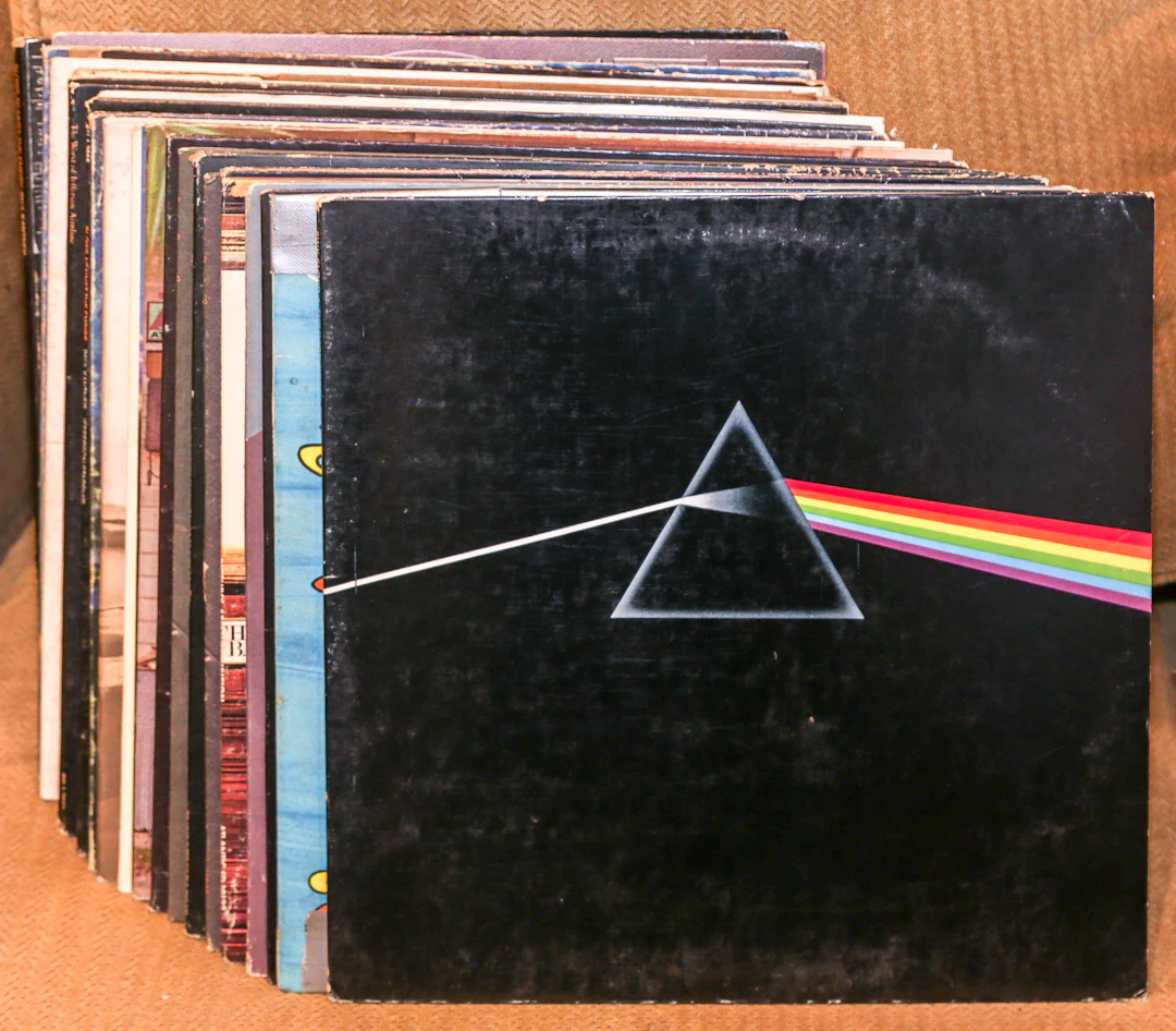 A Group of Classic Rock LP Albums