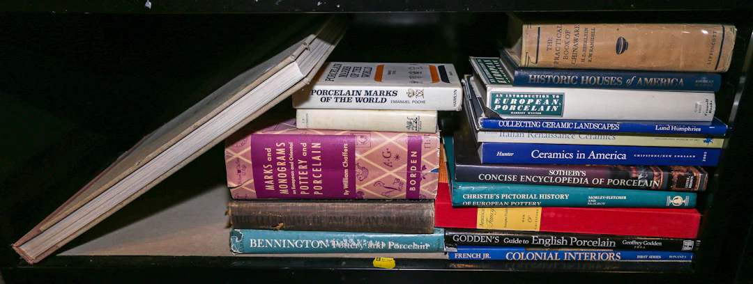 A Group of Reference Books, Primarily Ceramics