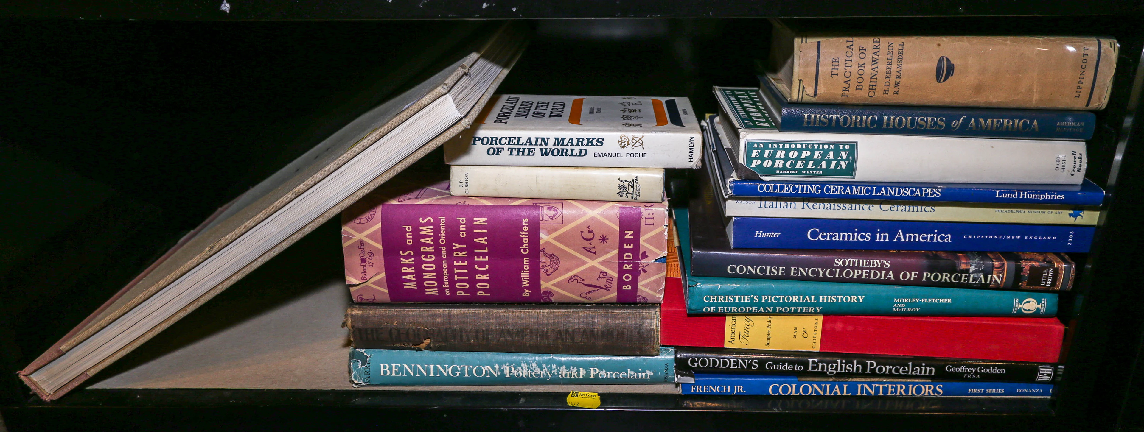 A Group of Reference Books, Primarily Ceramics