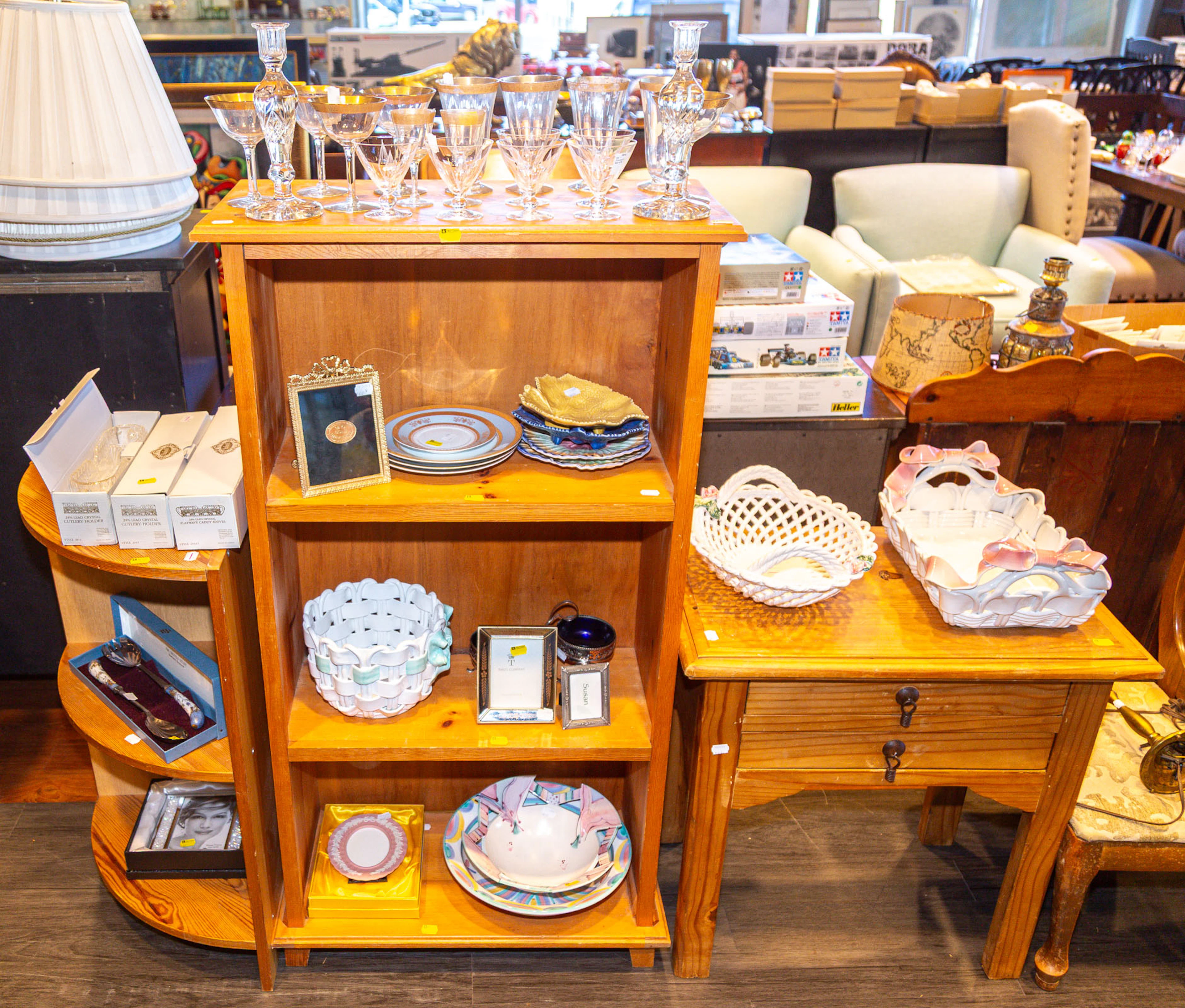 An Assortment of Decorative Glassware & China