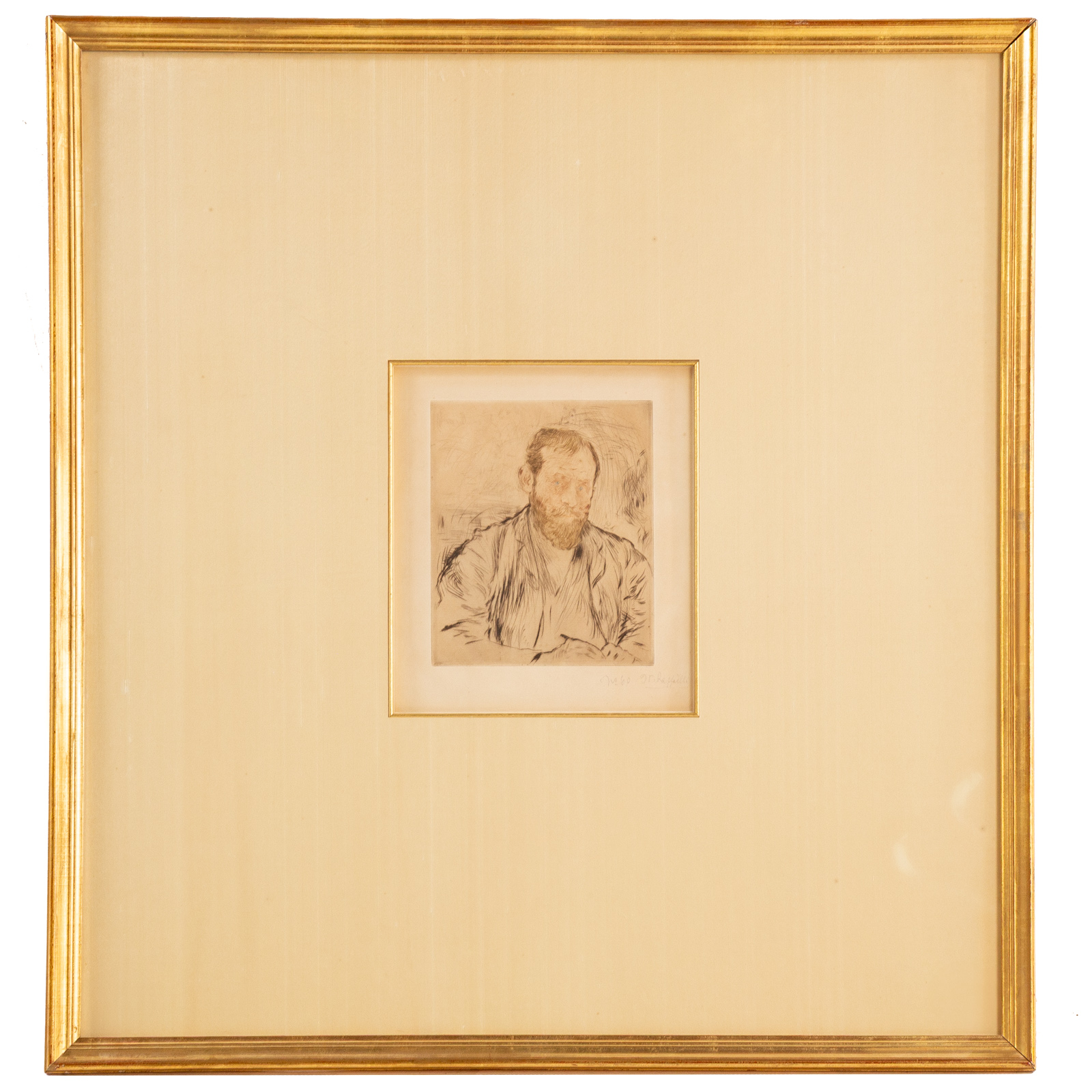 Jean-Francois Raffaelli. "Raffaeli par lui-meme," drypoint