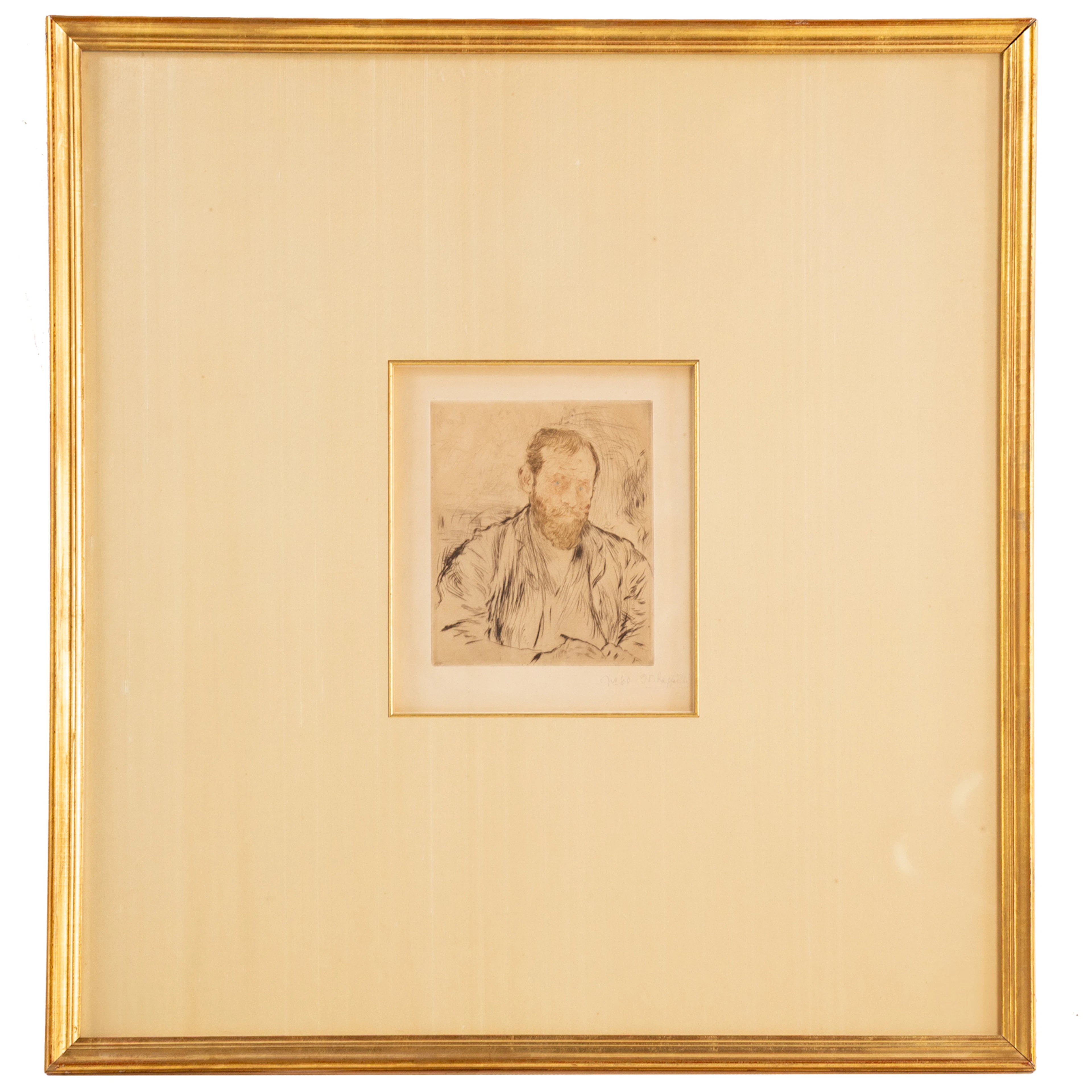 Jean-Francois Raffaelli. "Raffaeli par lui-meme," drypoint