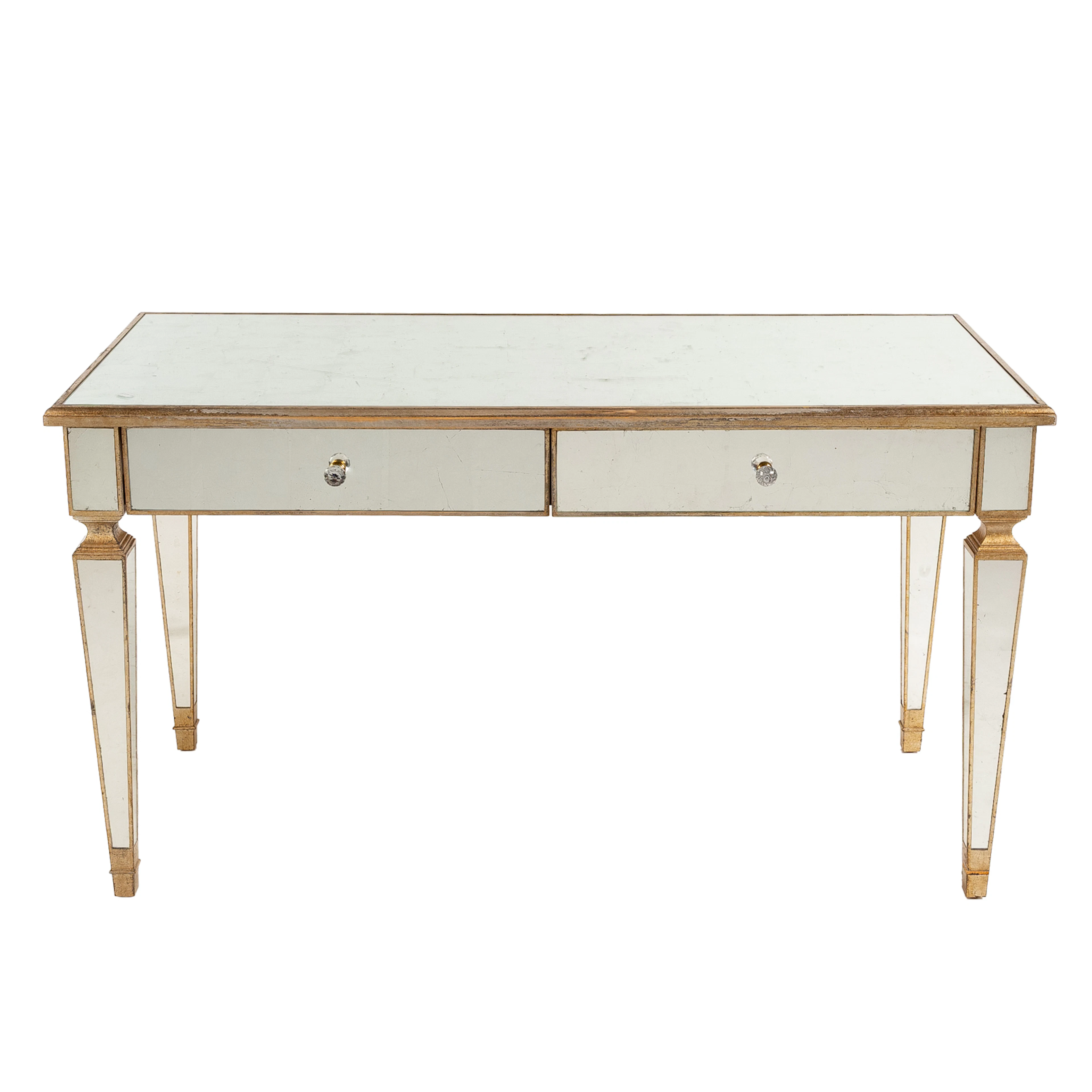 Louis XVI Style Mirrored Console Table