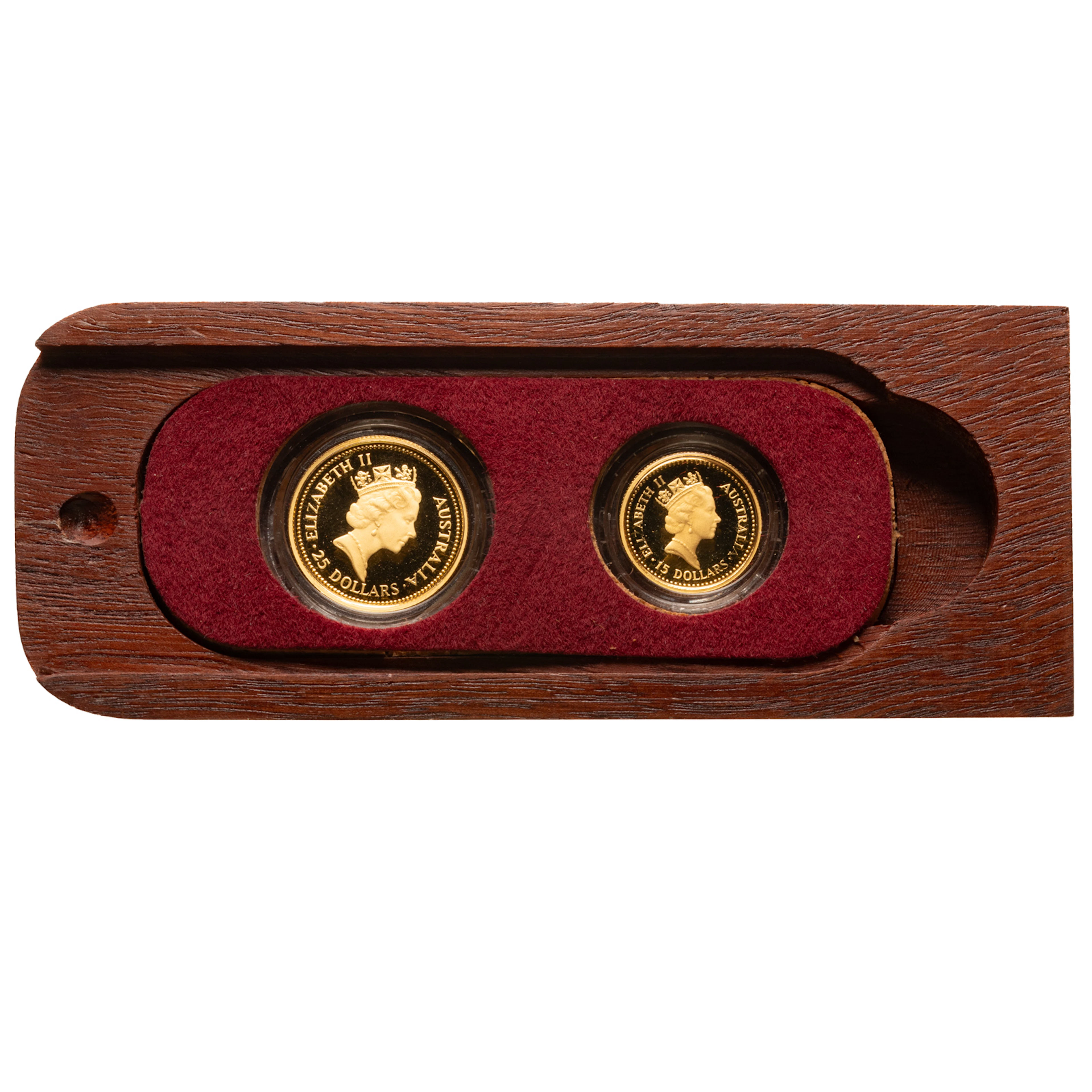 1987 Two-Coin Australian Proof Set- 1/10 & 1/4 Oz