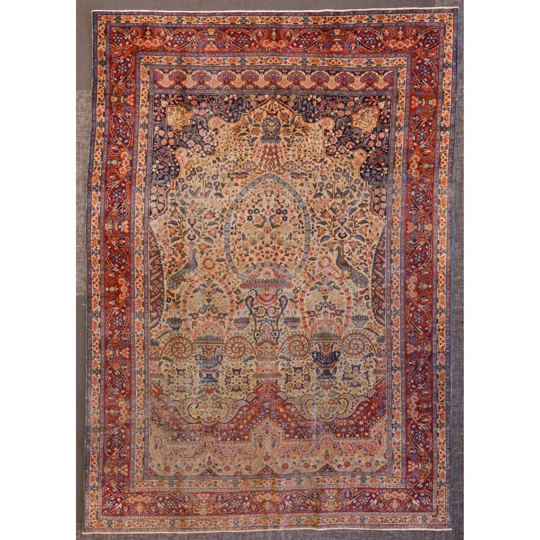 Antique Tabriz Rug, Persia, 7.11 x 11.4