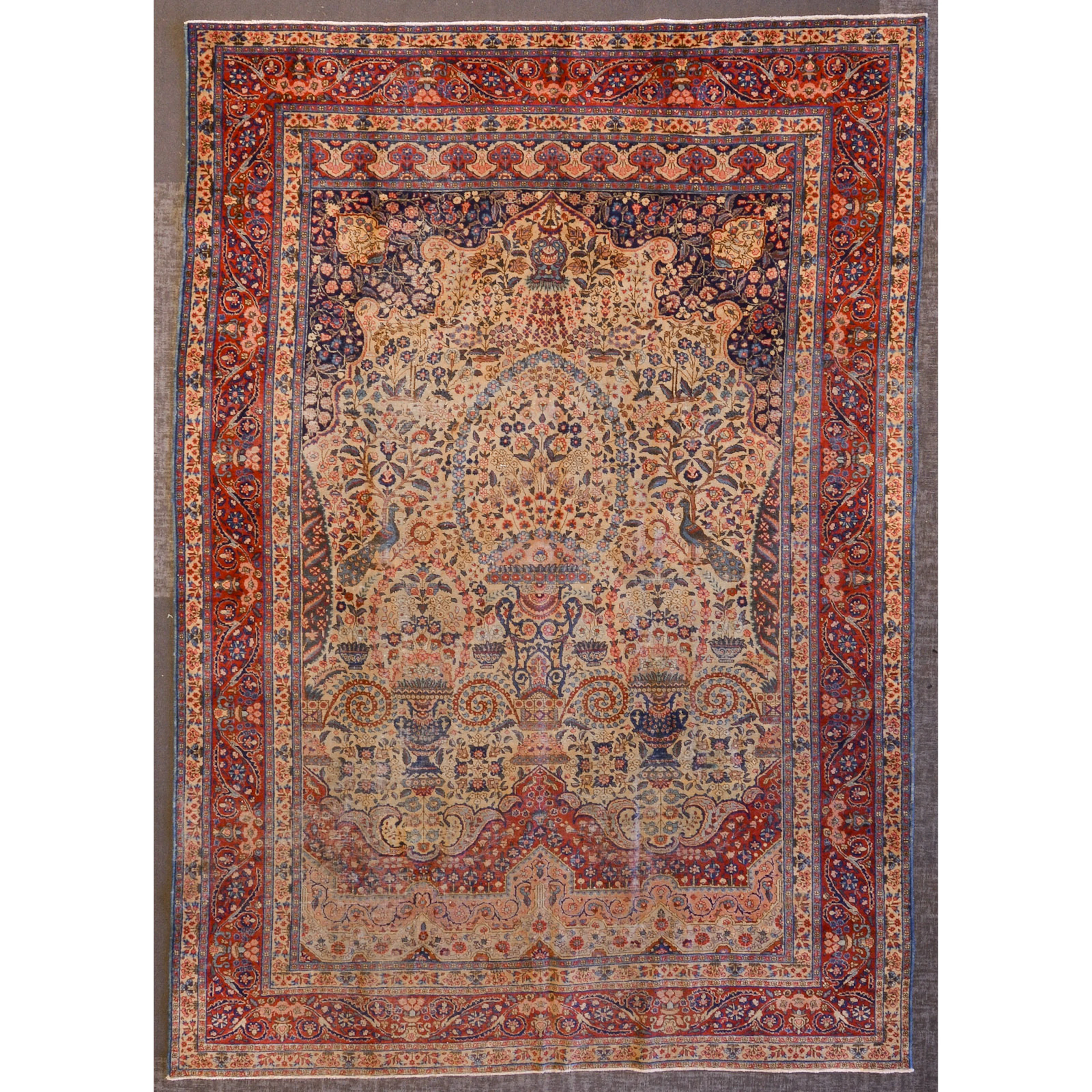 Antique Tabriz Rug, Persia, 7.11 x 11.4