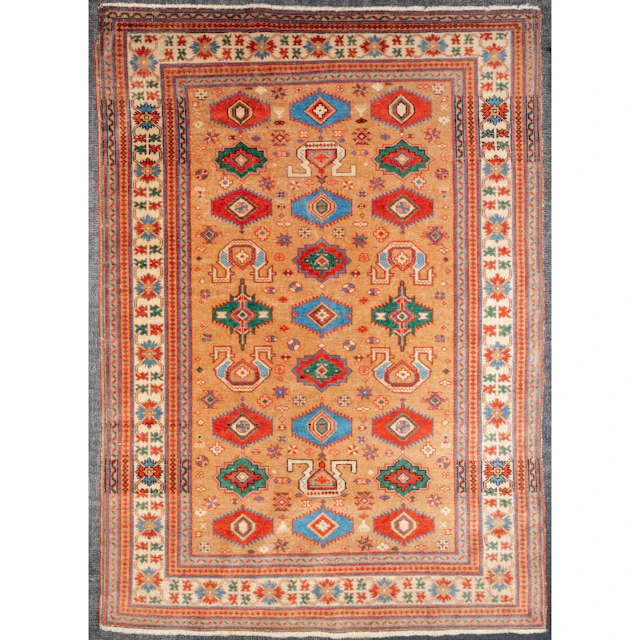 Semi-Antique Caucasian Rug, Caucasus, 3.4 x 4.7
