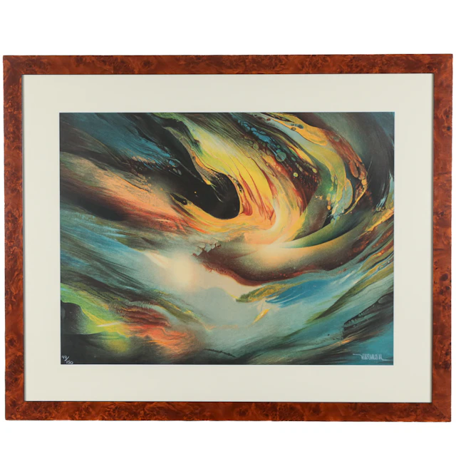 Leonardo M. Nierman. "Cosmic Meditation," lithograph