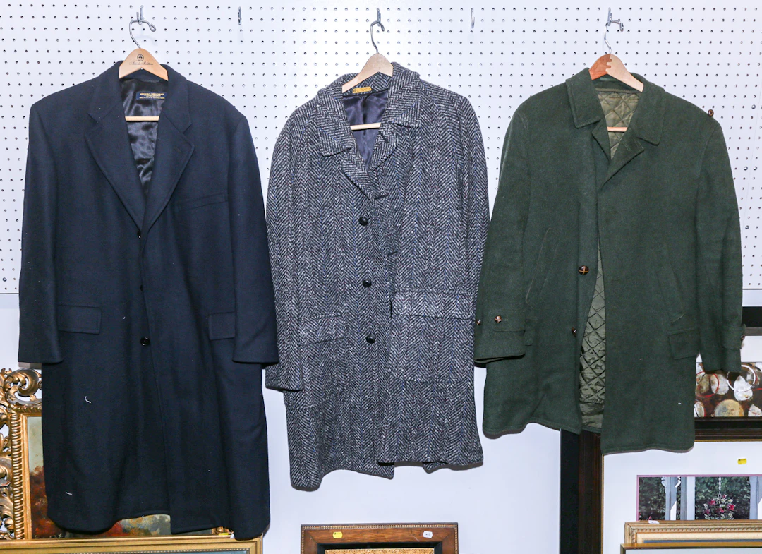 Three Gentlemen's Wool Coats