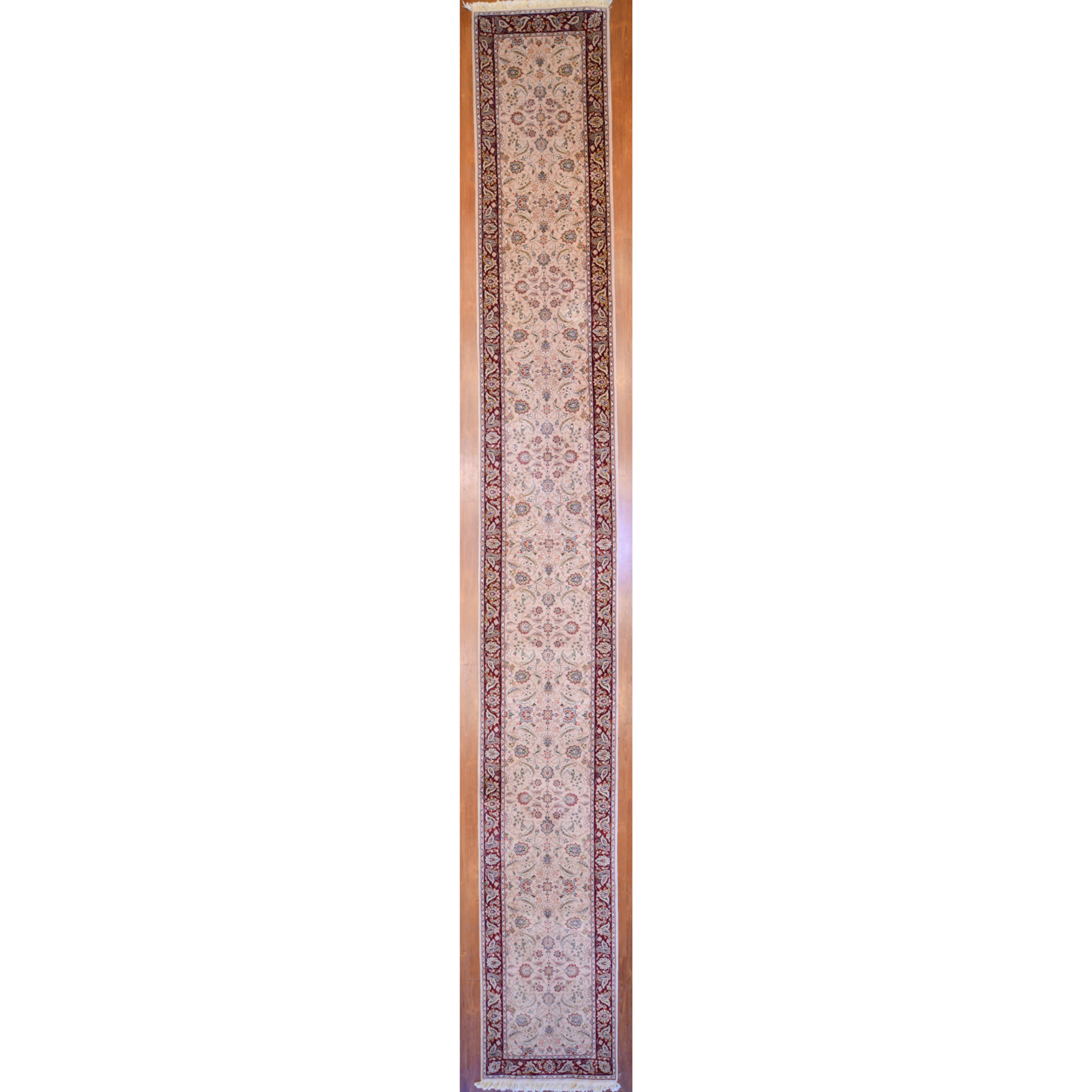 Sino Tabriz Gallery Rug, China, 2.7 x 20.2