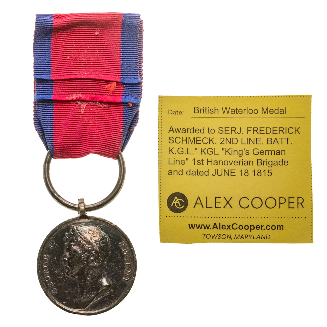 British Waterloo Medal 1815 With Provenance